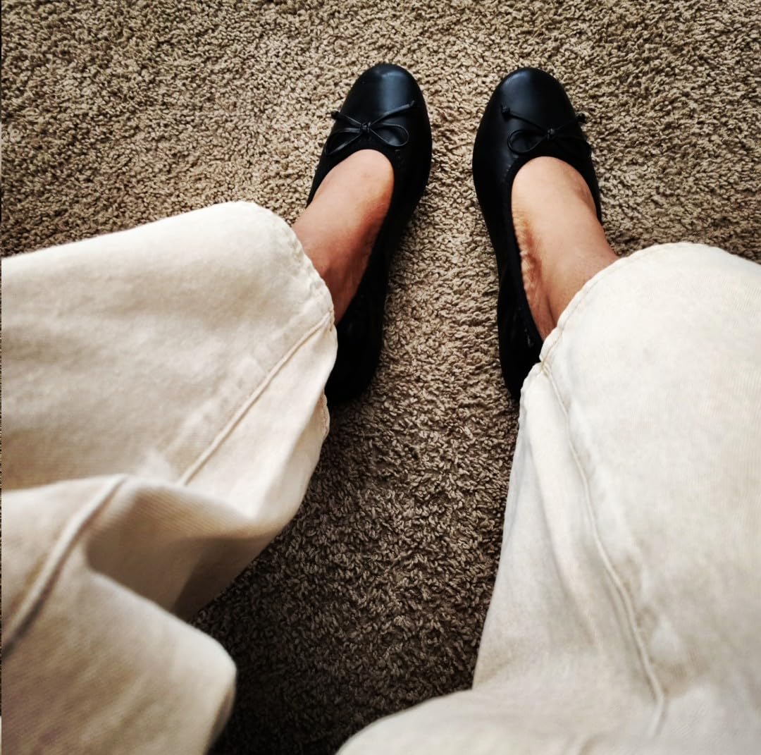 DREAM PAIRS Women's Foldable Bowknot Ballet Flats customer photo 2
