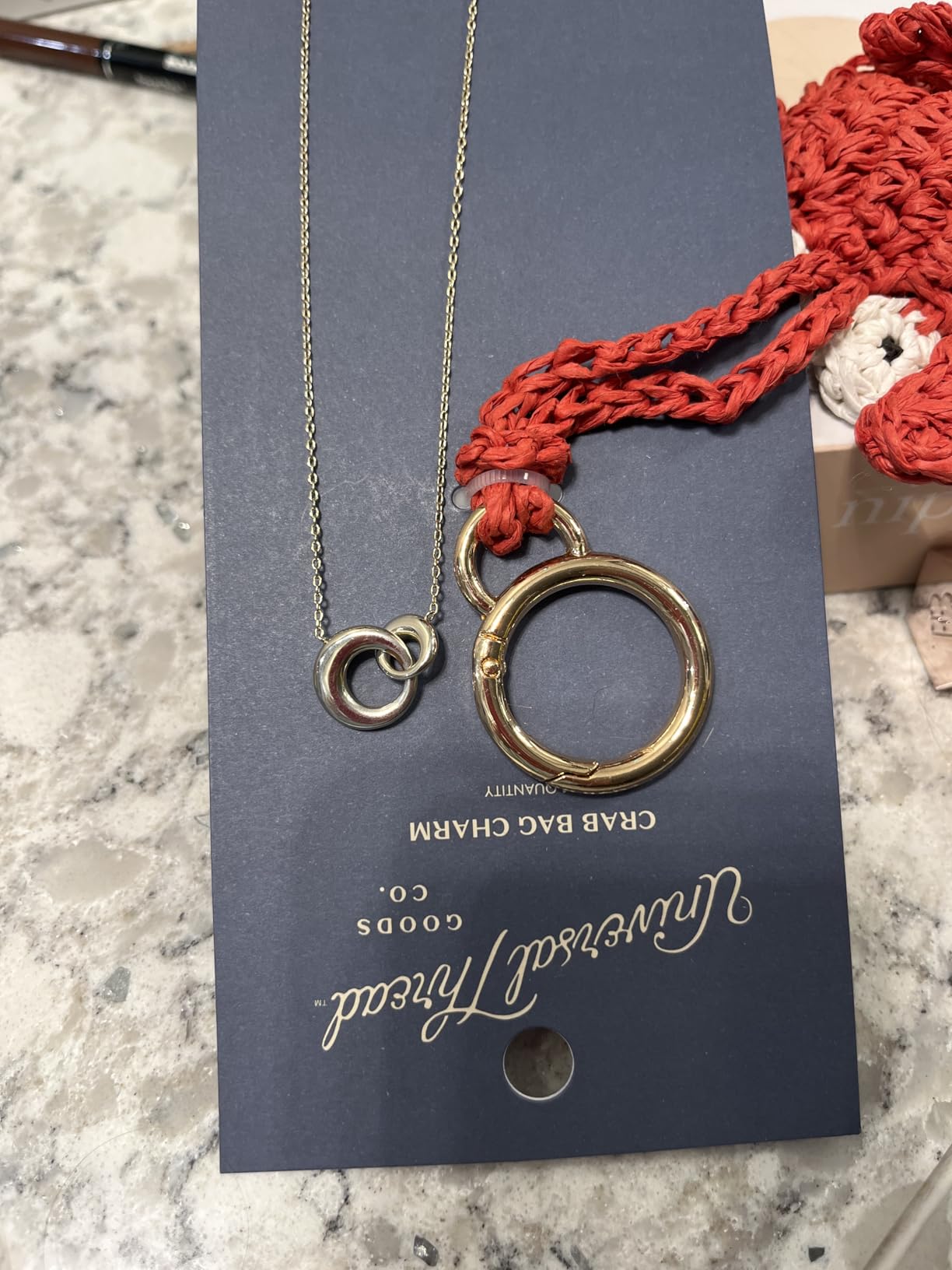 14K Gold Plated Dainty Interlock Pendant Necklace for Women | Circle Link Pendant customer photo 1