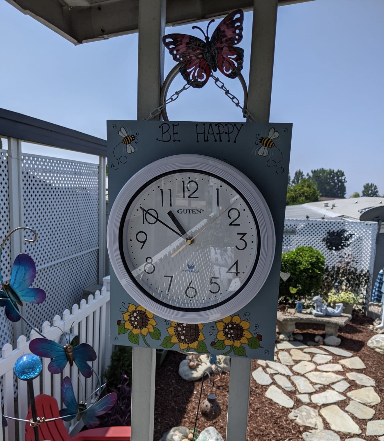 Caysie 12 Inch Sealed Indoor Outdoor Clocks Waterproof (Black) | IP67 Weatherproof, Accurate & Silent, Easy to Read, Wall Clock for Patio, Pool, Bathroom, Home Decor customer photo 1