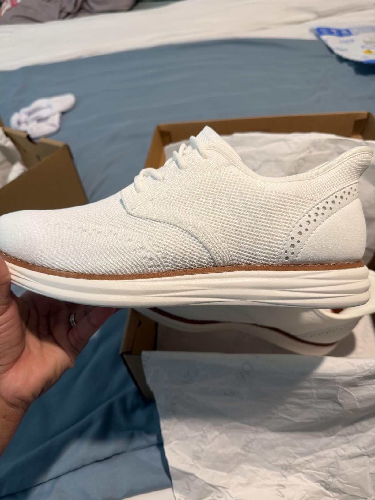 Bruno Marc Men's KnitFlex Craft Mesh Oxfords Sneakers customer photo 1