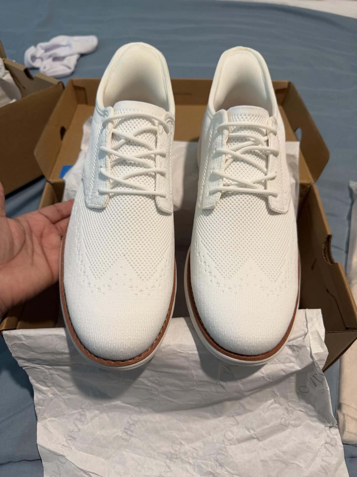 Bruno Marc Men's KnitFlex Craft Mesh Oxfords Sneakers customer photo 2