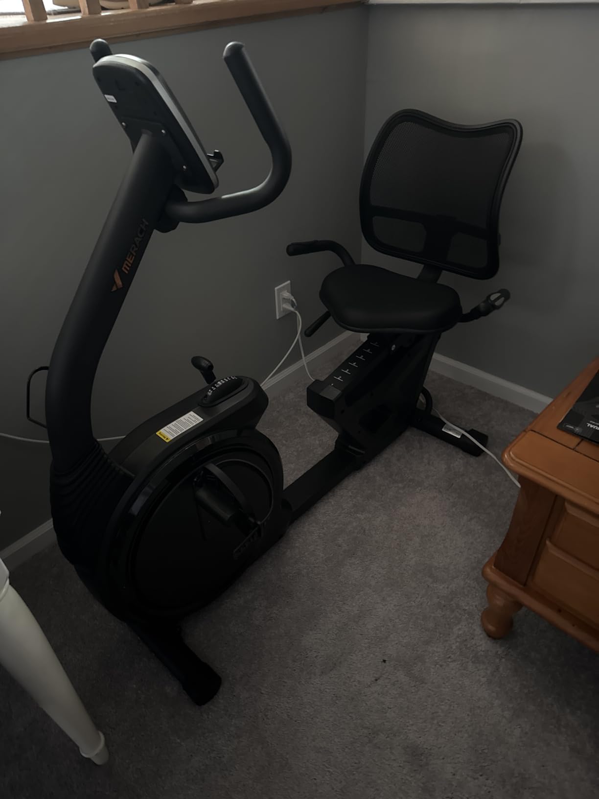 MERACH Recumbent Exercise Bikes for Home High-end - Recumbent Bike for Seniors Adults, Magnetic Recumbent Stationary Bike with Exclusive App, Heart Rate Handle, Adjustable Seat customer photo 2