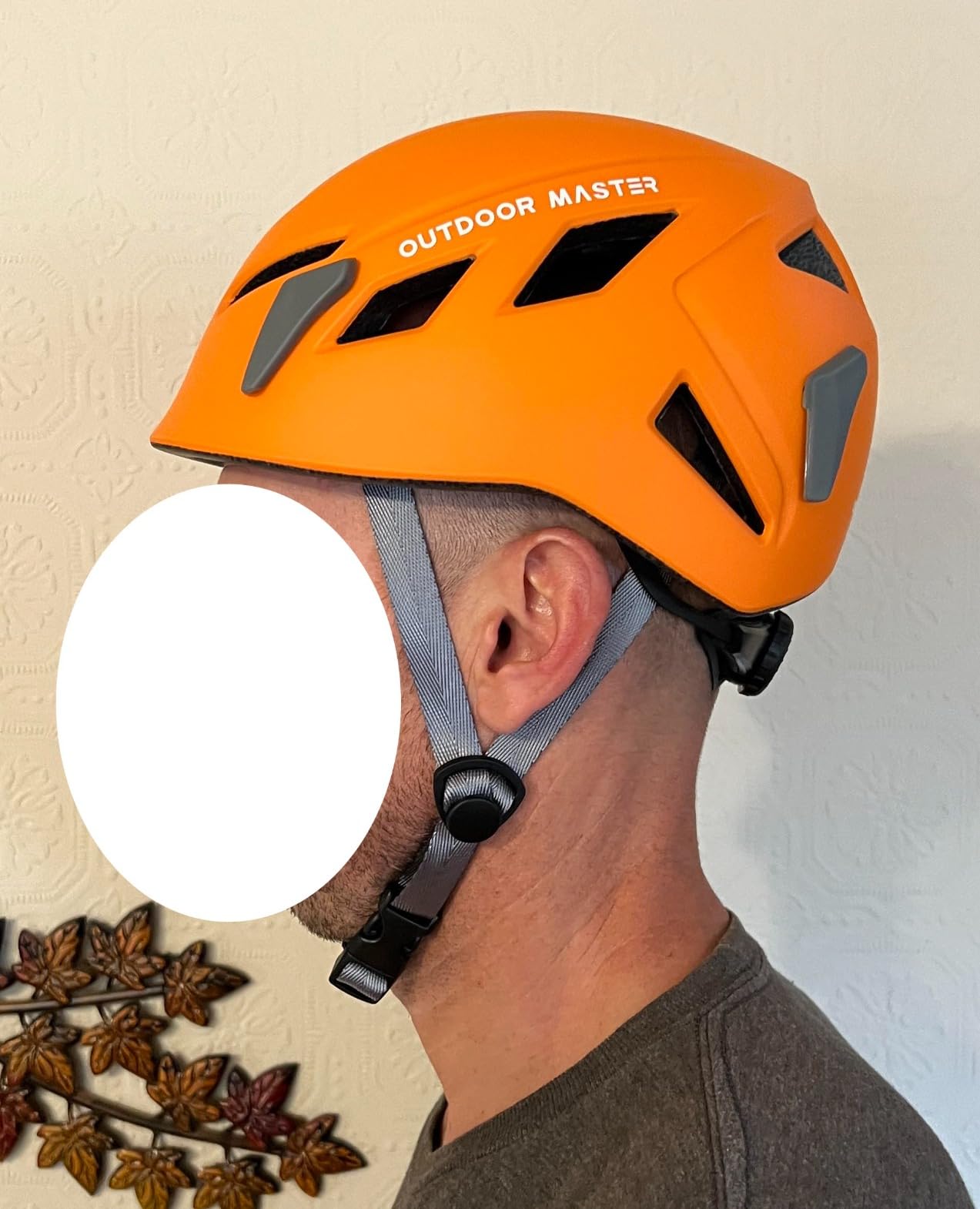 OutdoorMaster Rock Climbing Helmet, Lightweight Ventilated Adjustable | PC+EPS in-mold, One-hand adjustable fit, Integrated headlamp clips, Hiking/caving search/rescue customer photo 2