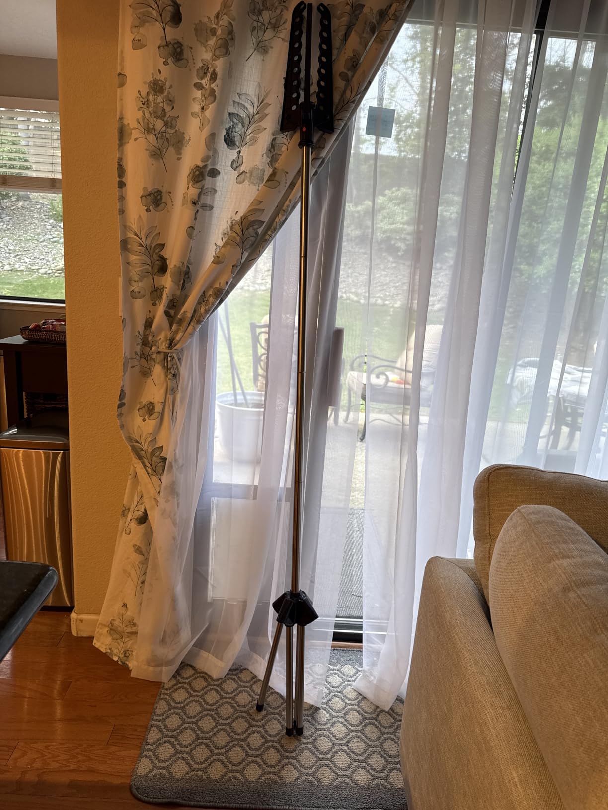 CASAMAYA Clothes Drying Rack Foldable, 59 inch Tripod Laundry Drying Rack Indoor with Rotating Clothes Rail for 27 Pieces of Clothes, Space Saving, Stainless Steel, White and Silver CDR001W01 customer photo 1
