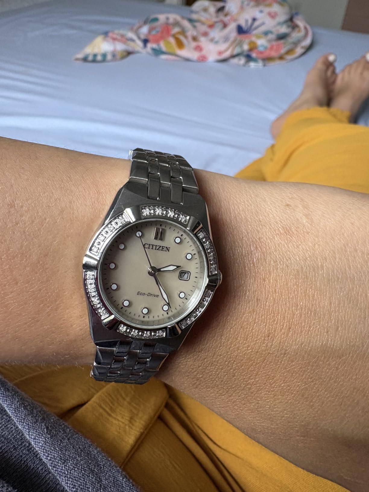 Ladies Eco-Drive Dress Classic Corso Watch, Diamond-Accented Bezel, 3 Hand, Date customer photo 2