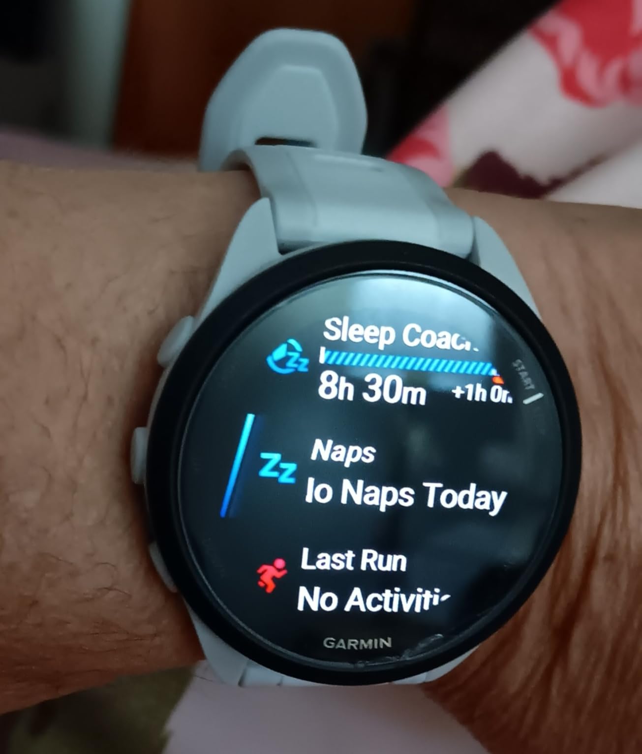 Forerunner 165, Running Smartwatch, 43mm, Whitestone | Essential Training & Recovery Features, Built-In GPS for Distance, Pace & Speed, Garmin Coach, Daily Suggested Workouts customer photo 2