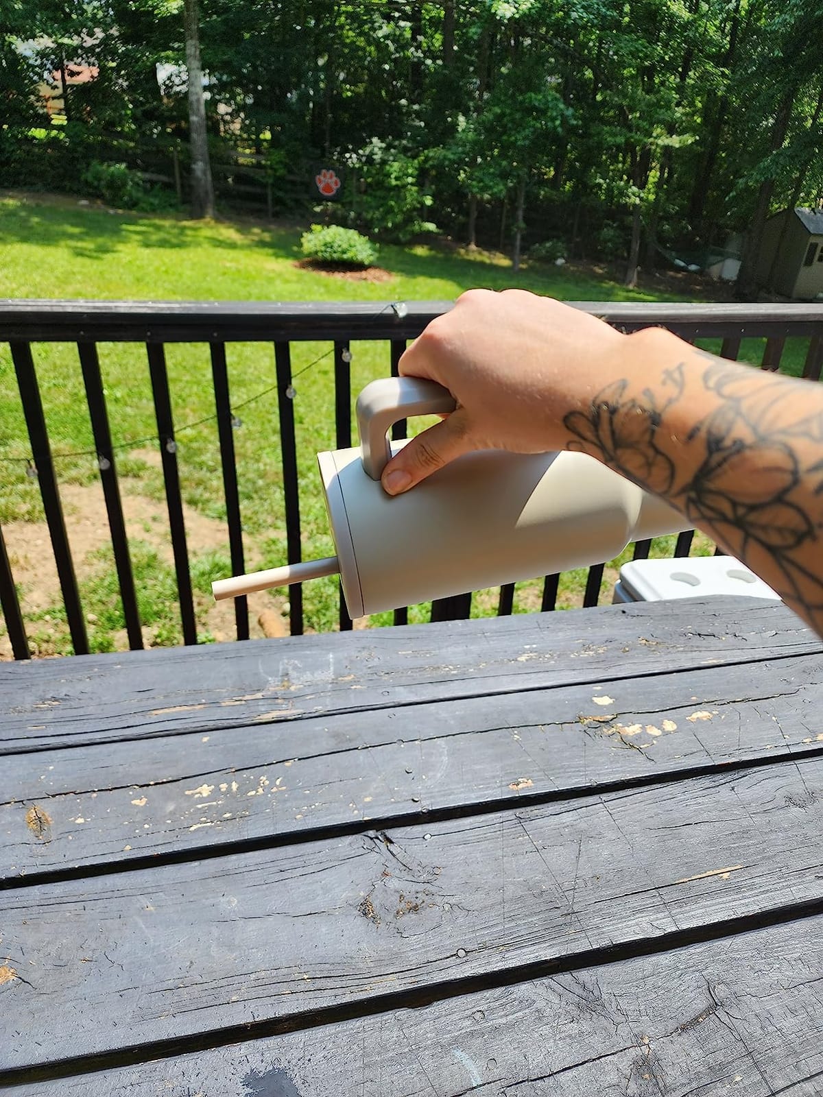 Simple Modern Tumbler with Handle and Straw | 40oz | Blue customer photo 1