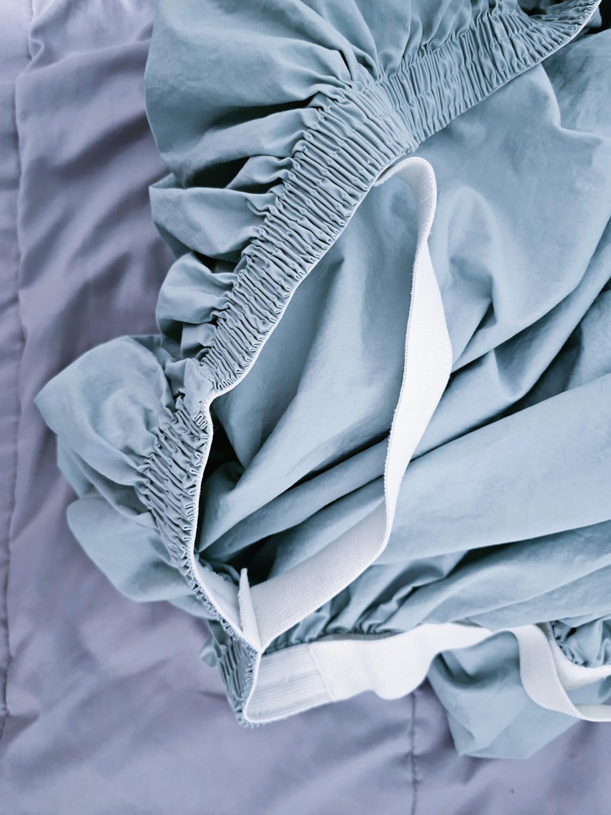 100% Cotton Percale Sheets King Size, Cool & Crisp, 4 Pcs, White | Hotel Feeling, Breathable, Softer After Each Wash, Z-Hem Luxury Stitching, Double-Elastic & Corner Straps customer photo 2