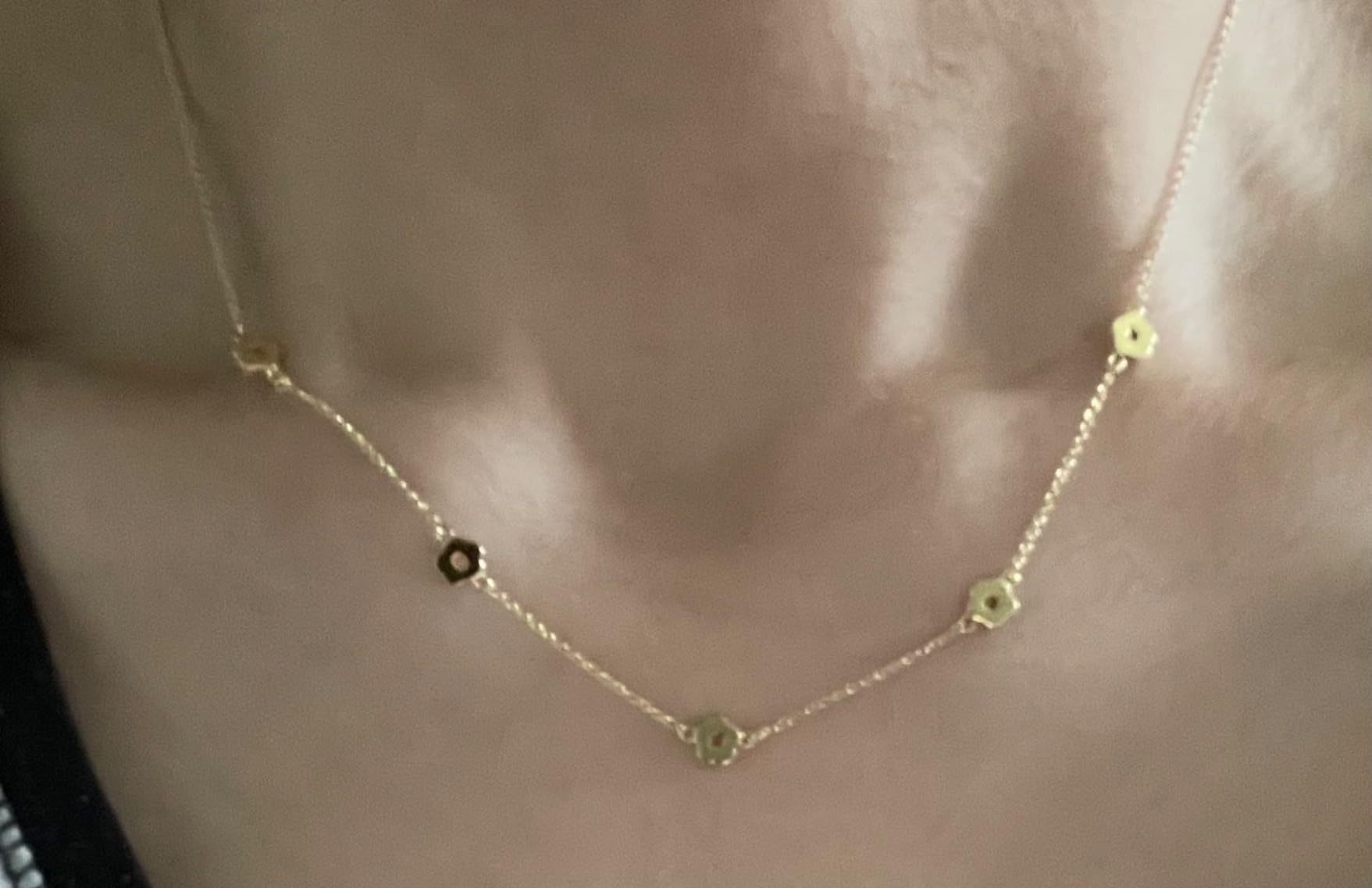 Jewelry 14K Gold Plated Flower Chain Necklaces for Women customer photo 1
