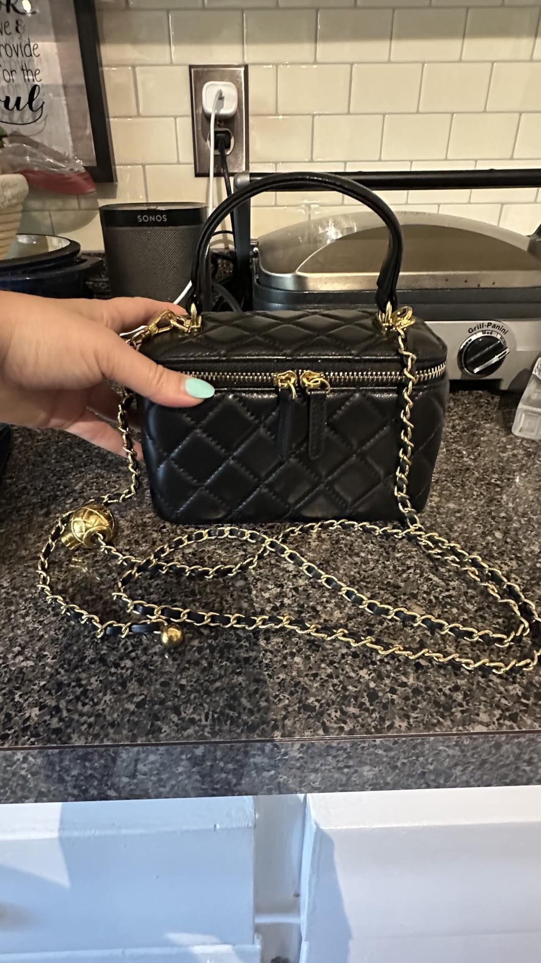 DORIS&JACKY Small Leather Crossbody Purse for Women Mini Top Handle Box Bag customer photo 2