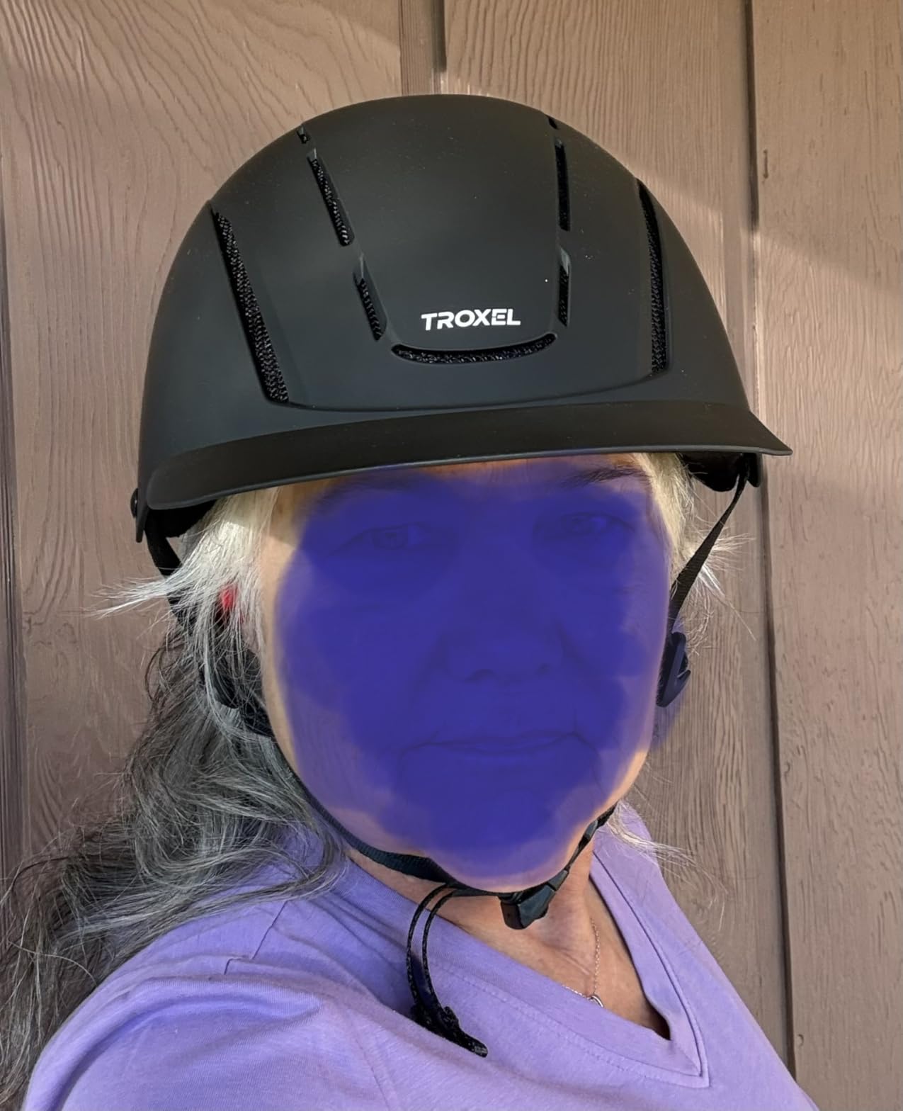 Troxel MIPS Full Coverage Horse Riding Helmet, Medium, 7-7-3/8 | Mips Rotational Impact Management with Cooling Vents for Comfortable Schooling, Trail Rides & Arena Practice, Black Duratec customer photo 1