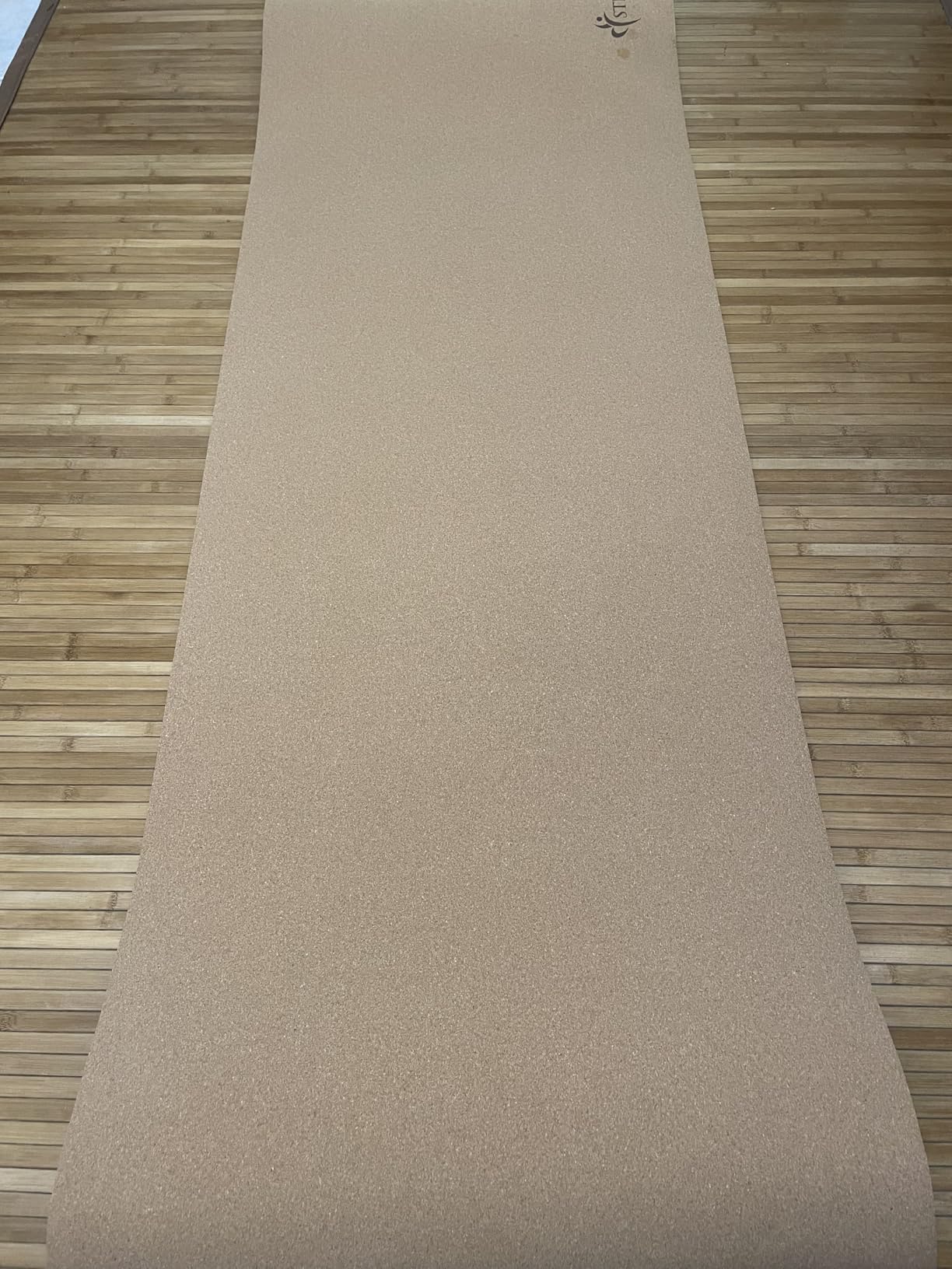 StrongTek Cork Yoga Mat, Eco-Friendly, TPE Base, 7 mm, 72 x 24 in | Natural Non-Slip Grip, Cushioned Support, Durable Surface, 2 lb Lightweight, Hot Yoga, Pilates, Home Fitness, Carry Strap customer photo 2