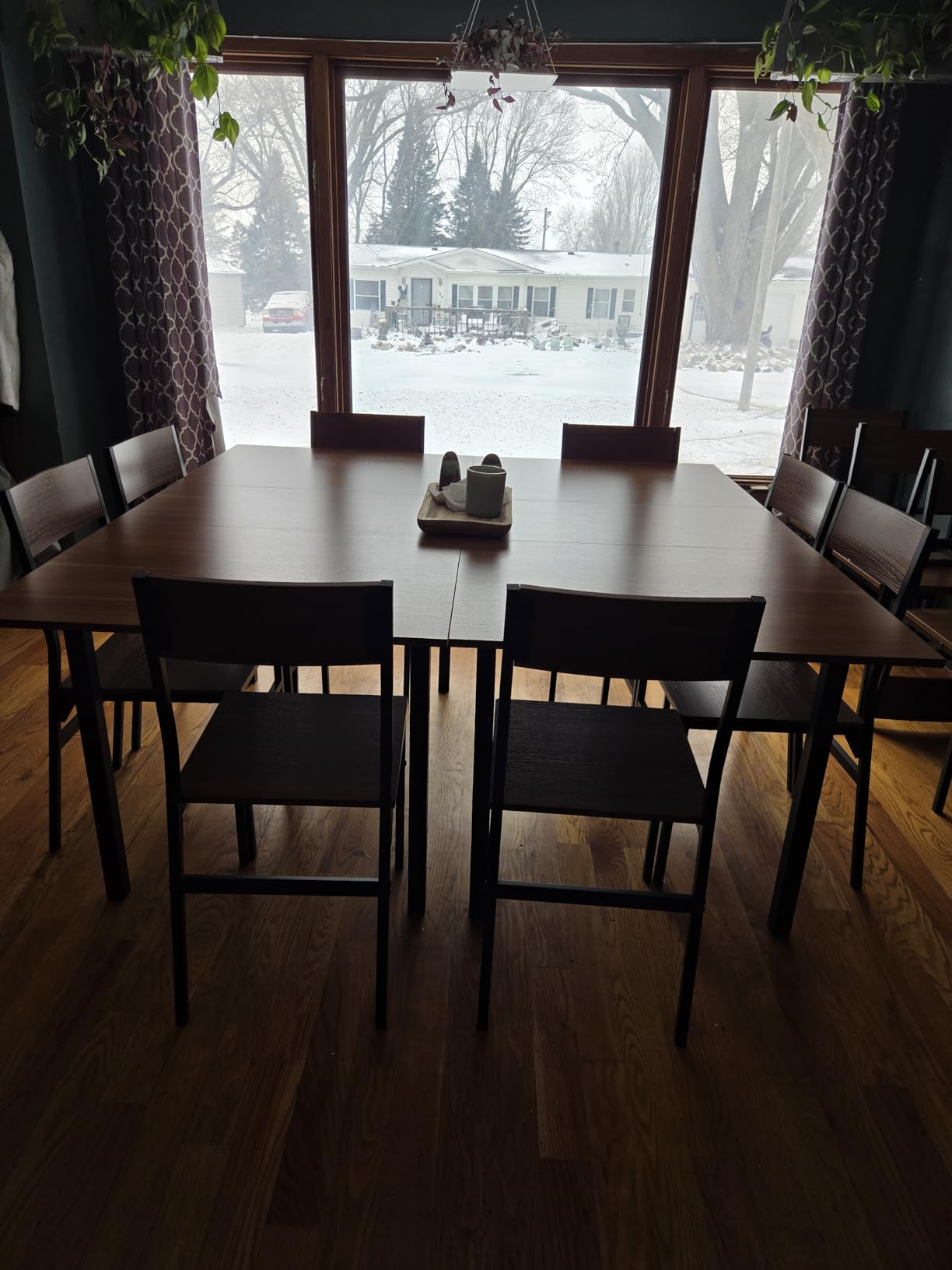 iPormis 7 Pieces Dining Table & Chairs Set for 4-6, 63