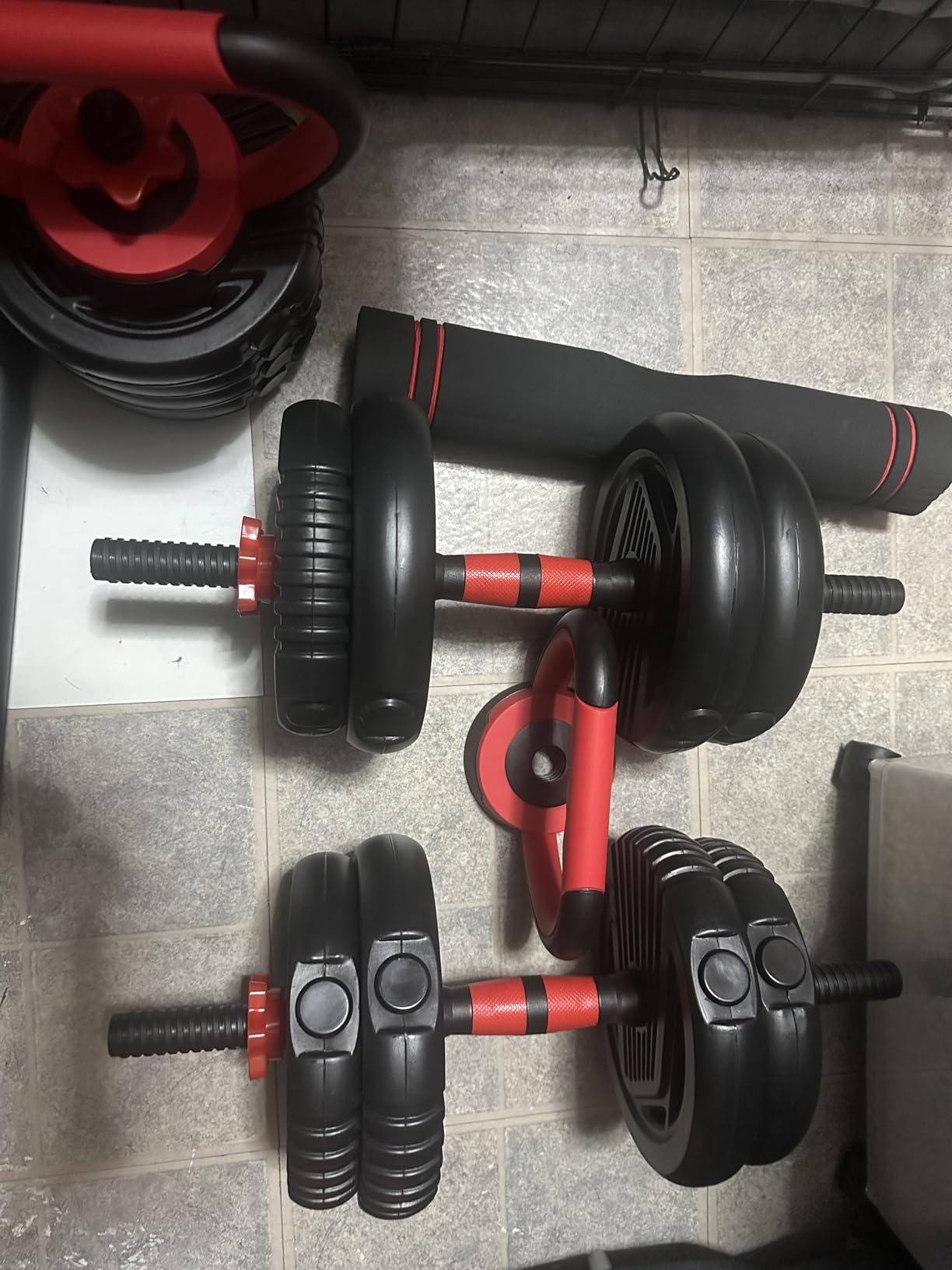 Adjustable Dumbbell set,20/30/45/70/90lbs Free Weight Set | 5 in1 Dumbbell Set with Connector,Used as Barbell,Kettlebells,Push up Stand,Fitness Exercises for Home Gym Suitable Men/Women customer photo 2