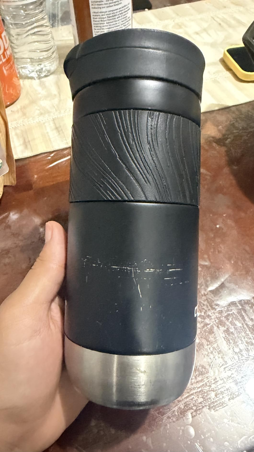 Contigo Byron 2.0 Stainless Steel Travel Mug with Snapseal Lid and Grip 20oz, Blueberry customer photo 1