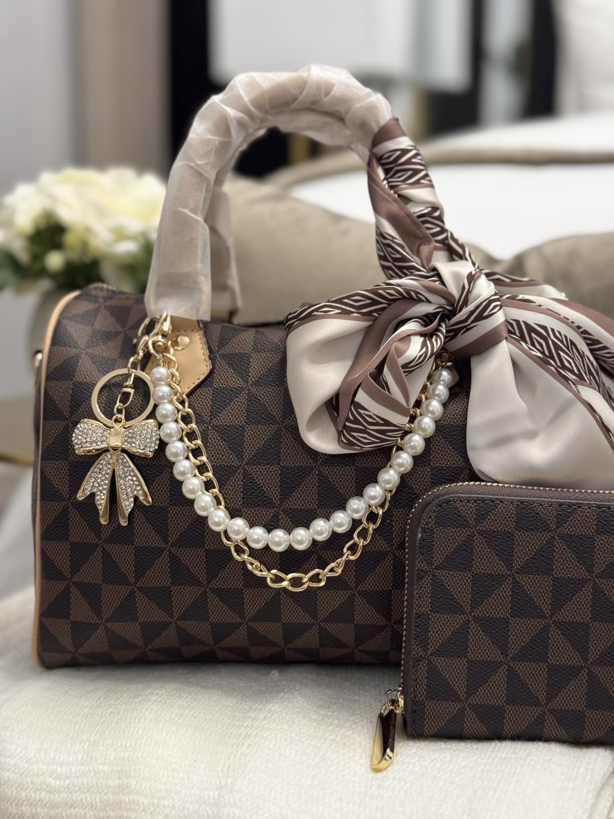 Top Handle Bags for Women Fahsionable Designer Crossbody Purse Large Cute Satchel Handbag customer photo 1