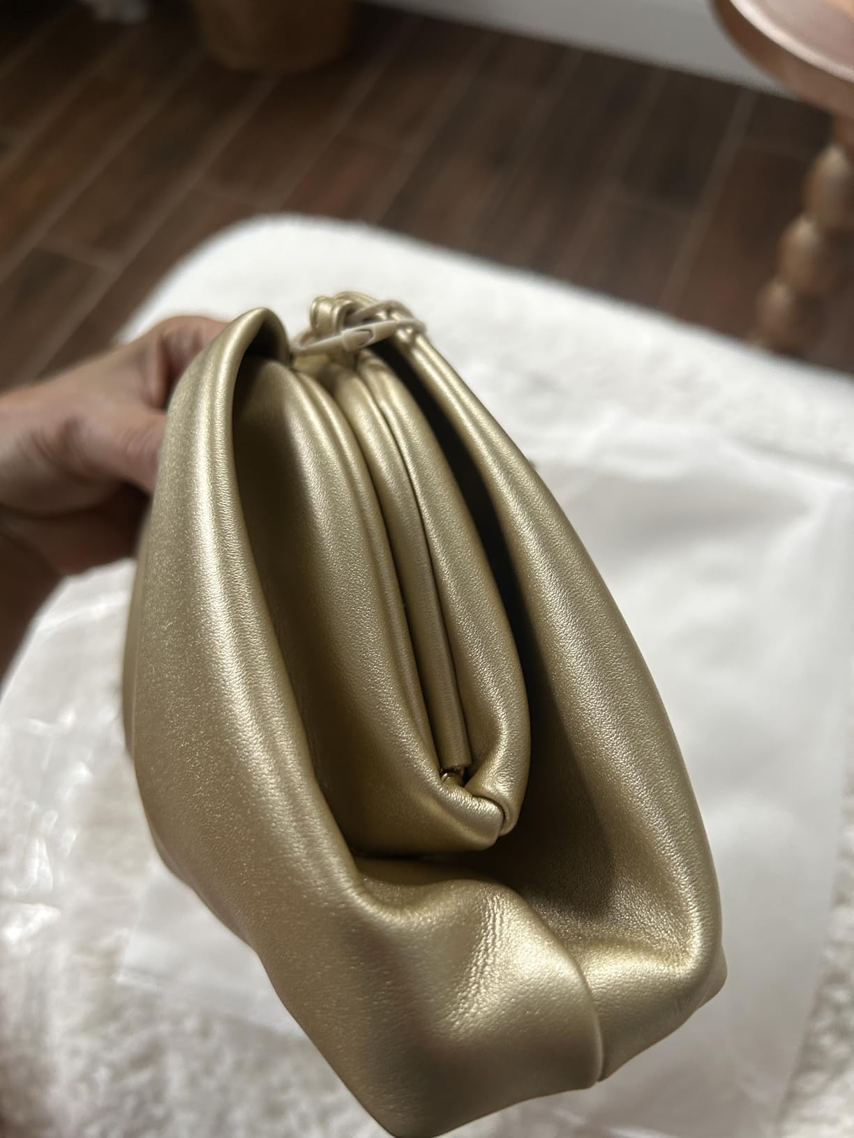 Soft PU Leather Clutch Purses for Women Formal Elegant Luxurious Evening Bag customer photo 2