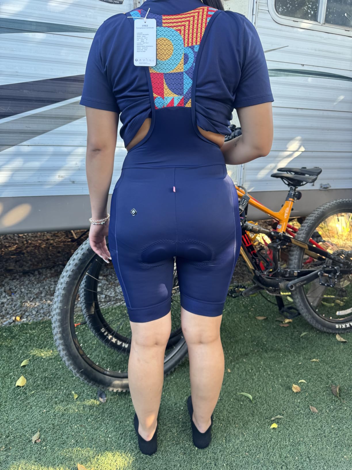 INBIKE Women's Cycling Bib Shorts with 3D High Density Sponge Padded Long Cycling Breathable Bib Shorts customer photo 1