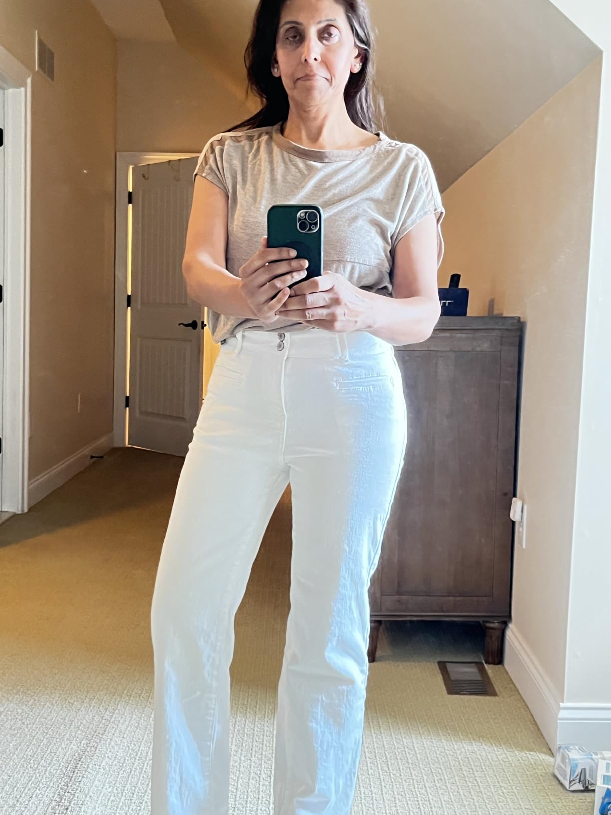 Sidefeel Jeans for Women High Waisted Straight Leg Denim Pants customer photo 2