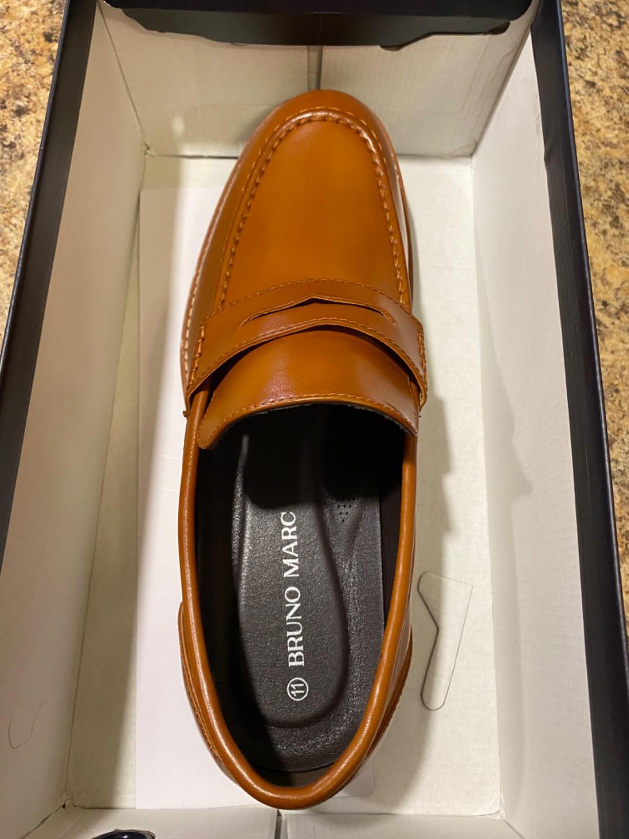 Bruno Marc Men's Dress Penny Loafer Slip-on Shoes customer photo 2