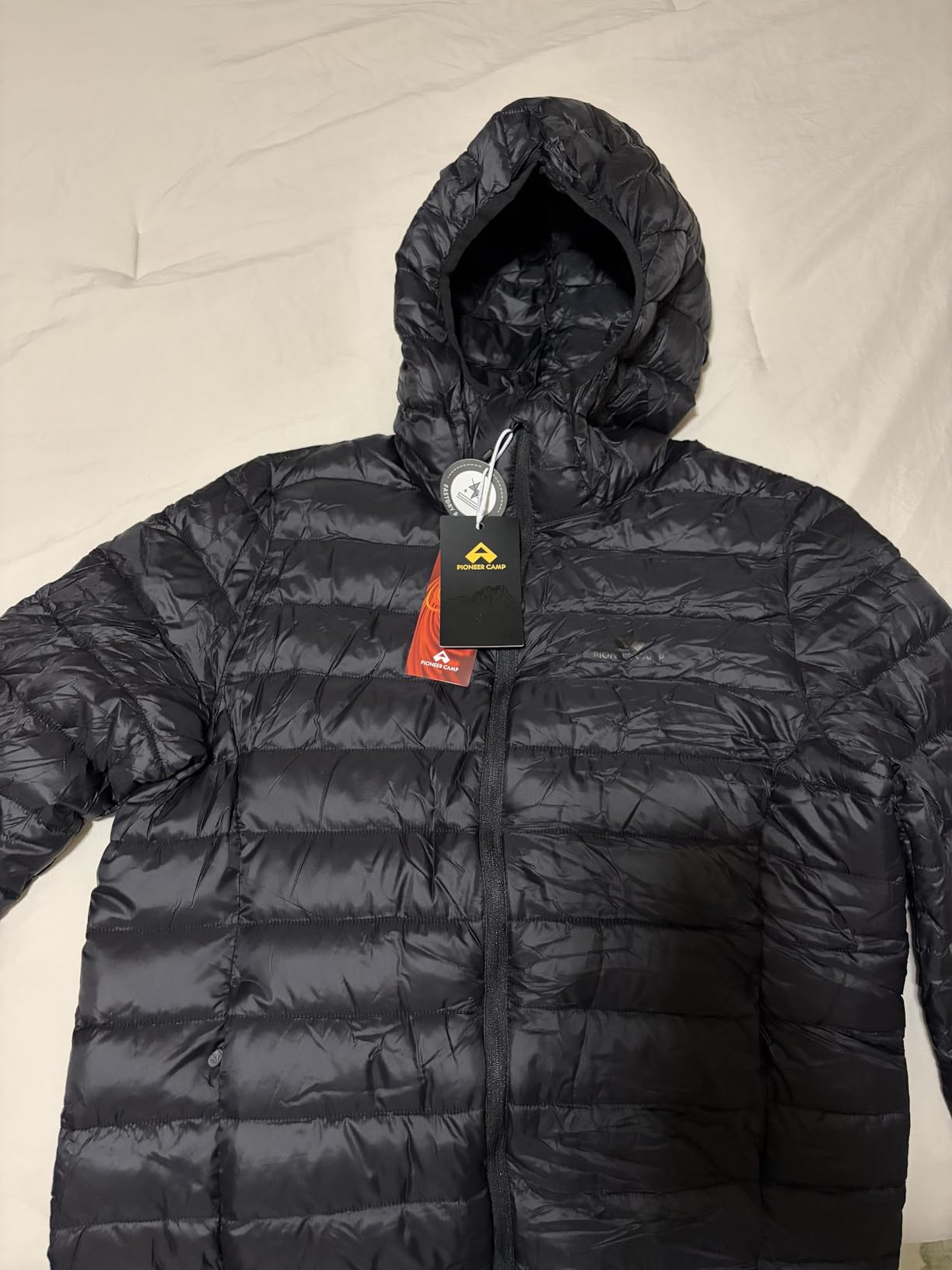 Pioneer Camp Women's Packable Puffer Jacket Winter Light Weight Water-Repellent Quilted Coat with Hood customer photo 2