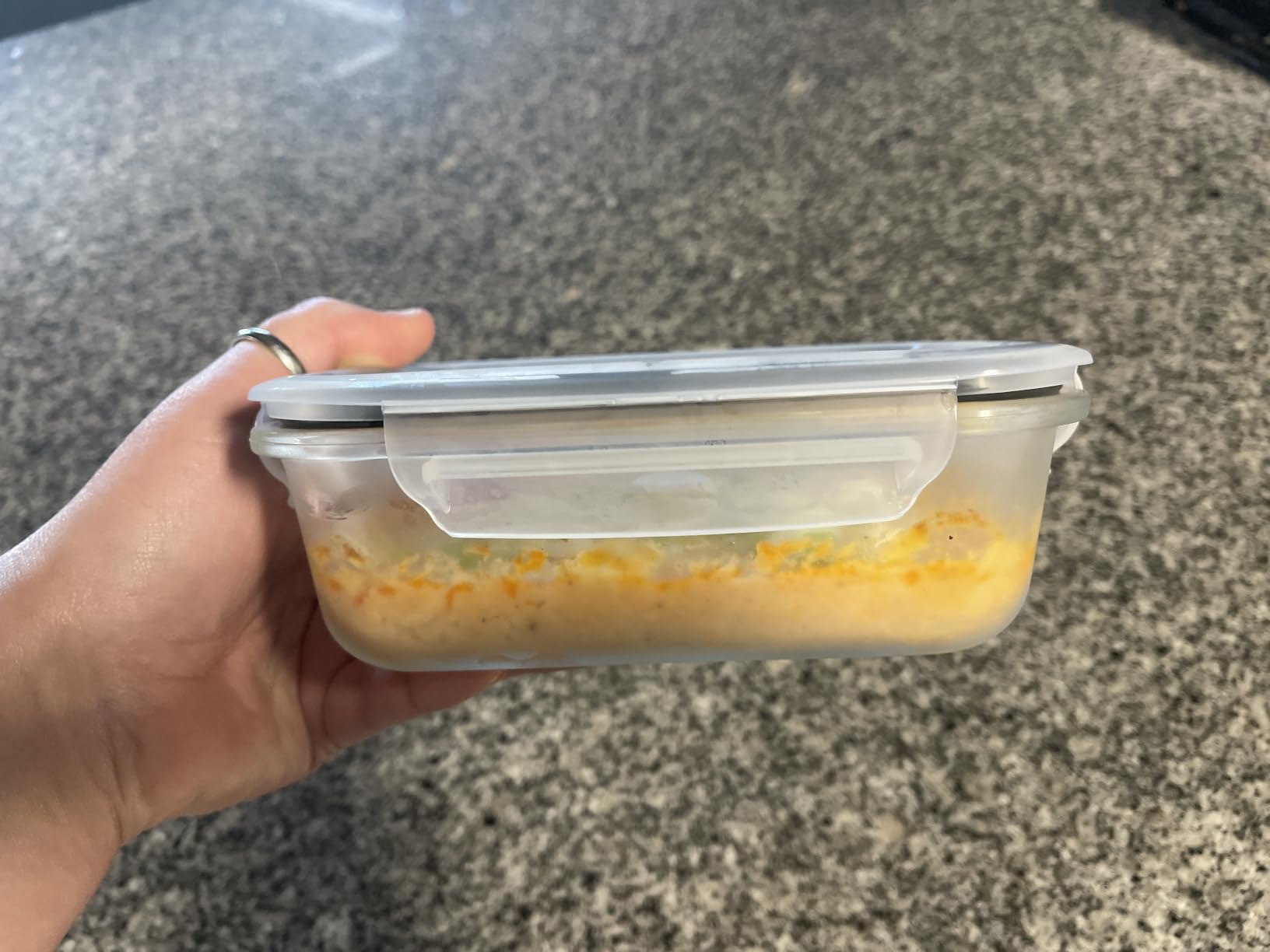 Vtopmart 5Pack 22oz Glass Storage Containers with Lids, Grey | Glass Meal Prep Food Container Sets, Snap Airtight Lid, For Microwave, Oven, Freezer and Dishwasher, BPA Free customer photo 1