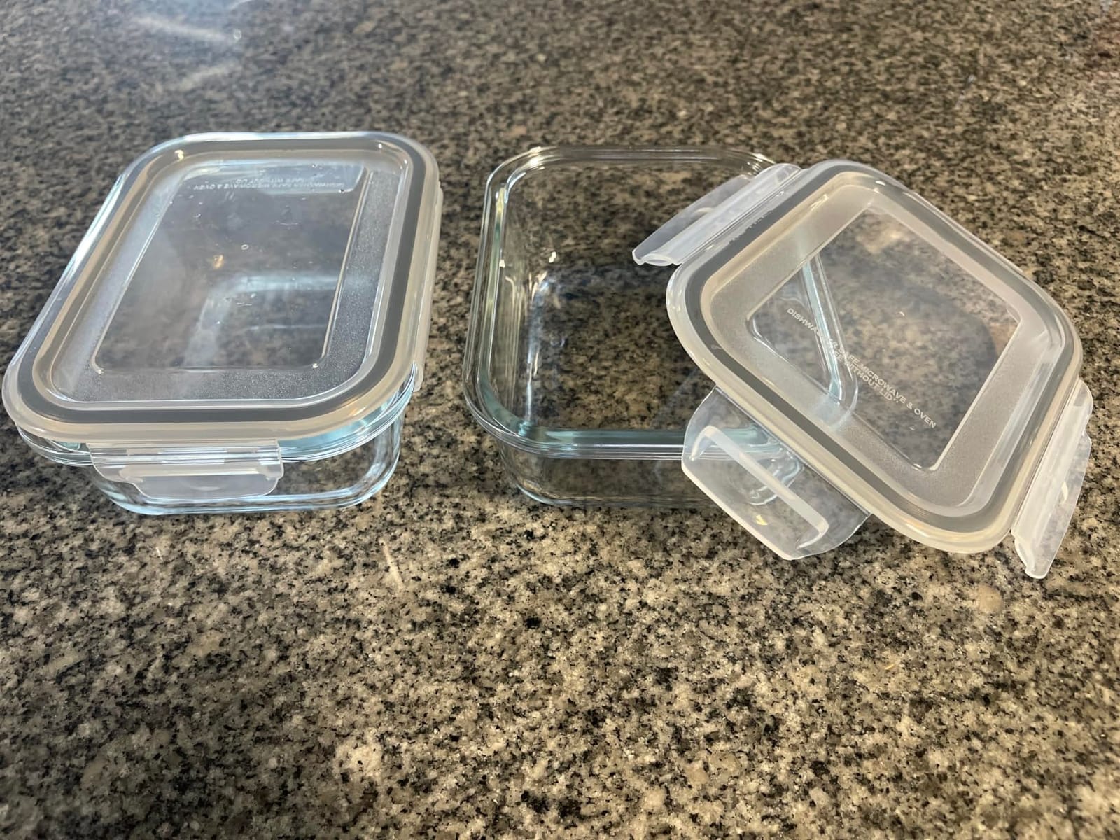 Vtopmart 5Pack 22oz Glass Storage Containers with Lids, Grey | Glass Meal Prep Food Container Sets, Snap Airtight Lid, For Microwave, Oven, Freezer and Dishwasher, BPA Free customer photo 2