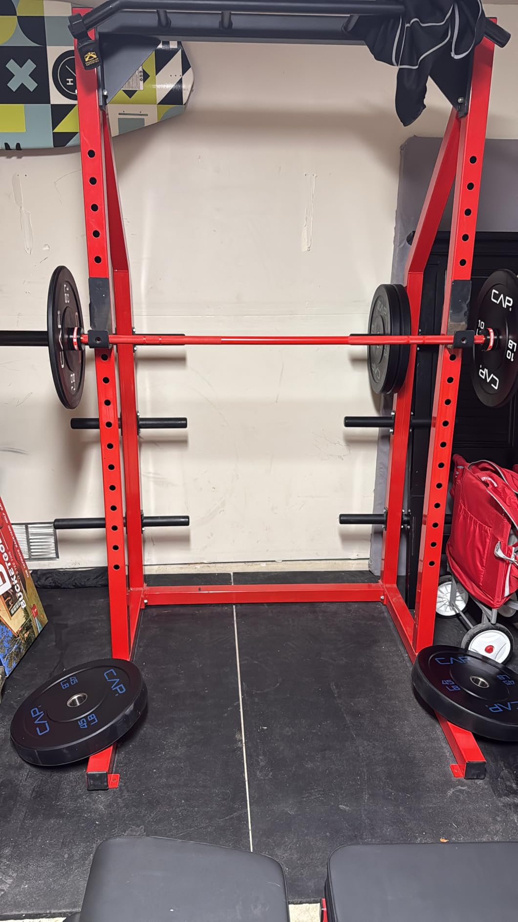 7ft Olympic Barbell 28mm 45lb - 500/700/1000LB Bar for Home Gym | Ceramic coated steel. Smooth spinning sleeves. Fits 2