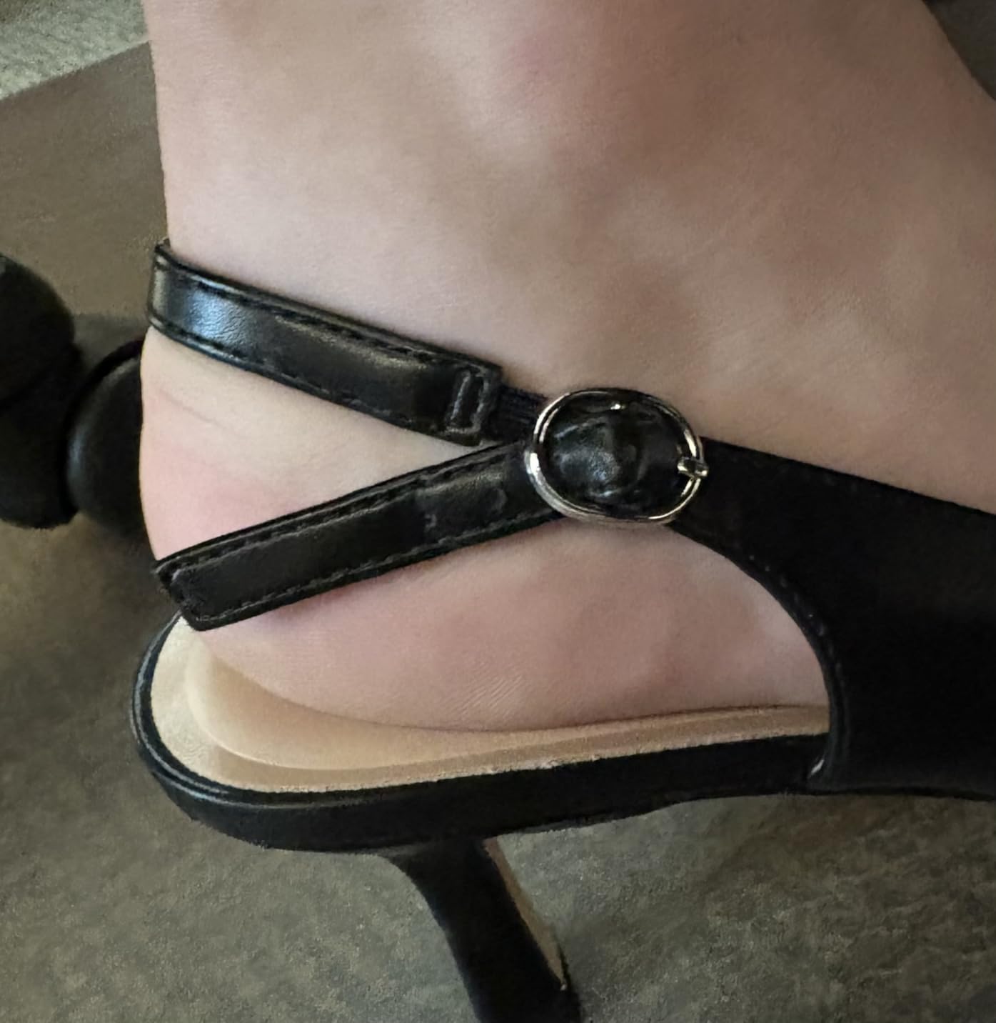 Mostrin Kitten Heels for Women Slingback Pointed Closed Toe Heels Women's Pumps Shoes for Wedding, Party, Commuting customer photo 1