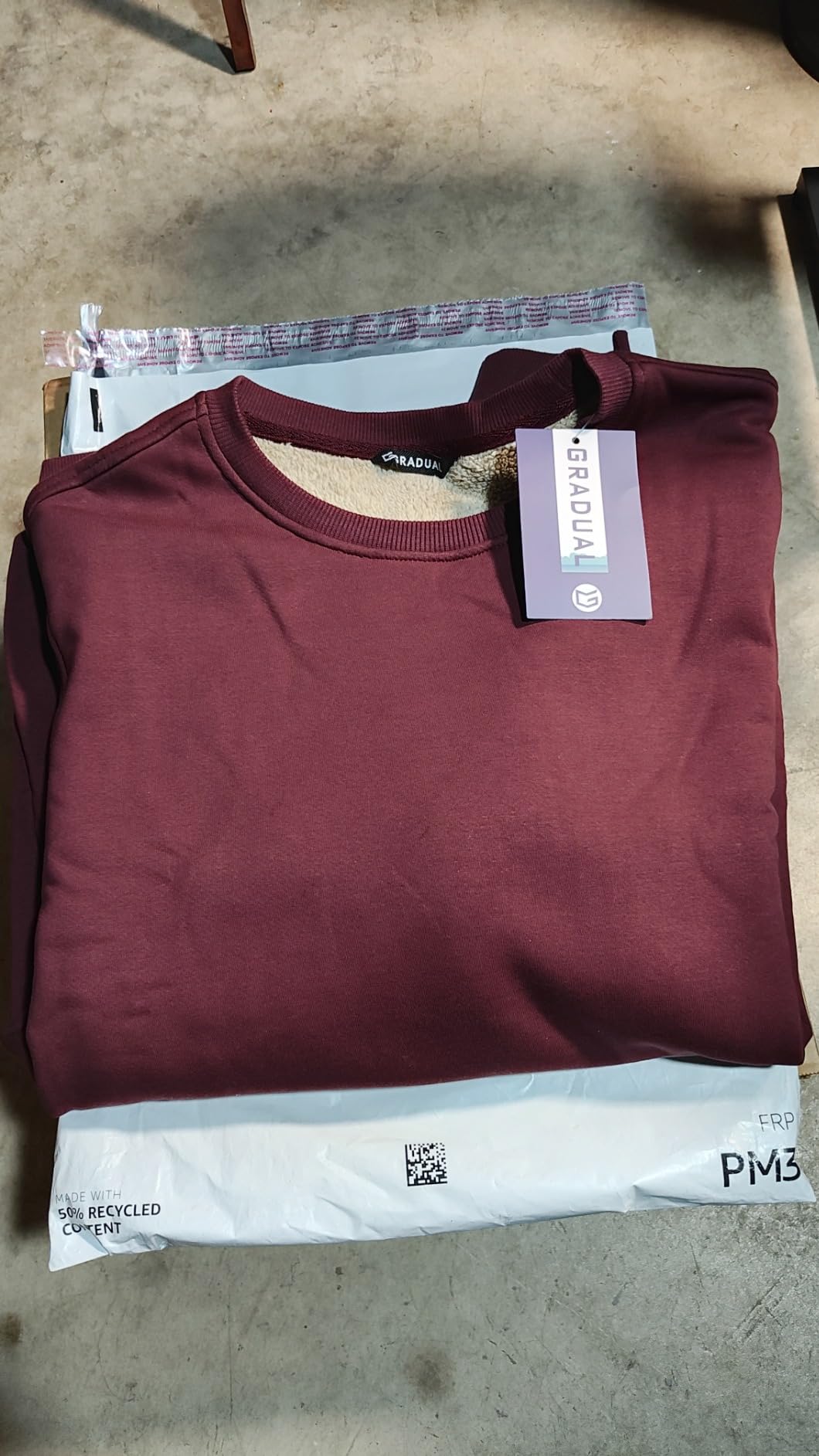 G Gradual Sherpa Lined Sweatshirts for Men Fleece Pullover customer photo 2