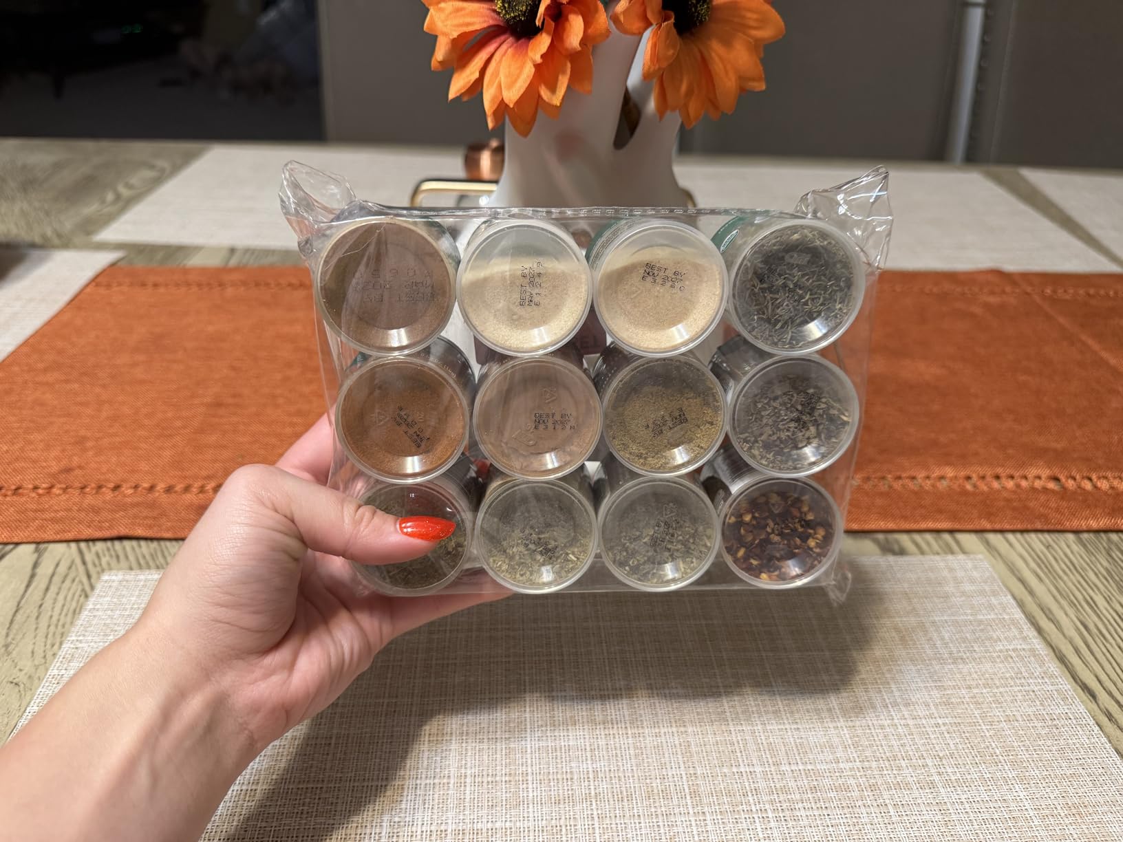 Organic Starter Spice Gift Set - 12 Mini Spice Bottles, 0.33 oz Each customer photo 1