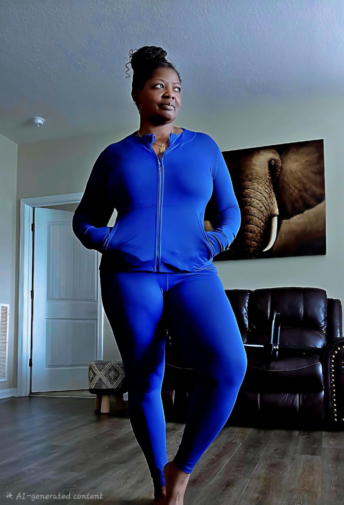 UOUA Workout Set for Women 2 Piece Gym Outfit Athletic Tracksuit customer photo 2