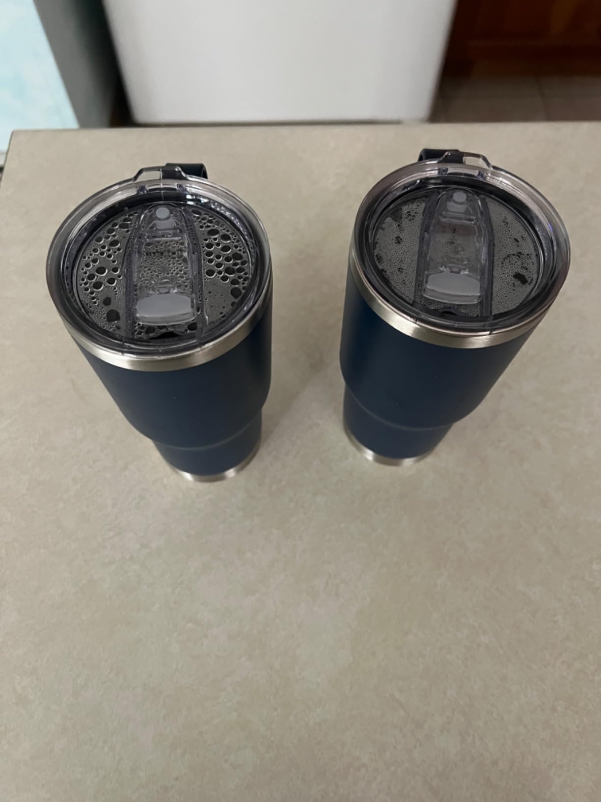 30 oz Tumbler with Lid Stainless Steel Tumblers, 1 Pack | Vacuum Insulated Cup, Leak Proof Lid, Powder Coated Travel Mug, Double Wall, Keep Cold Drinks for 12 Hours, Stainless customer photo 1