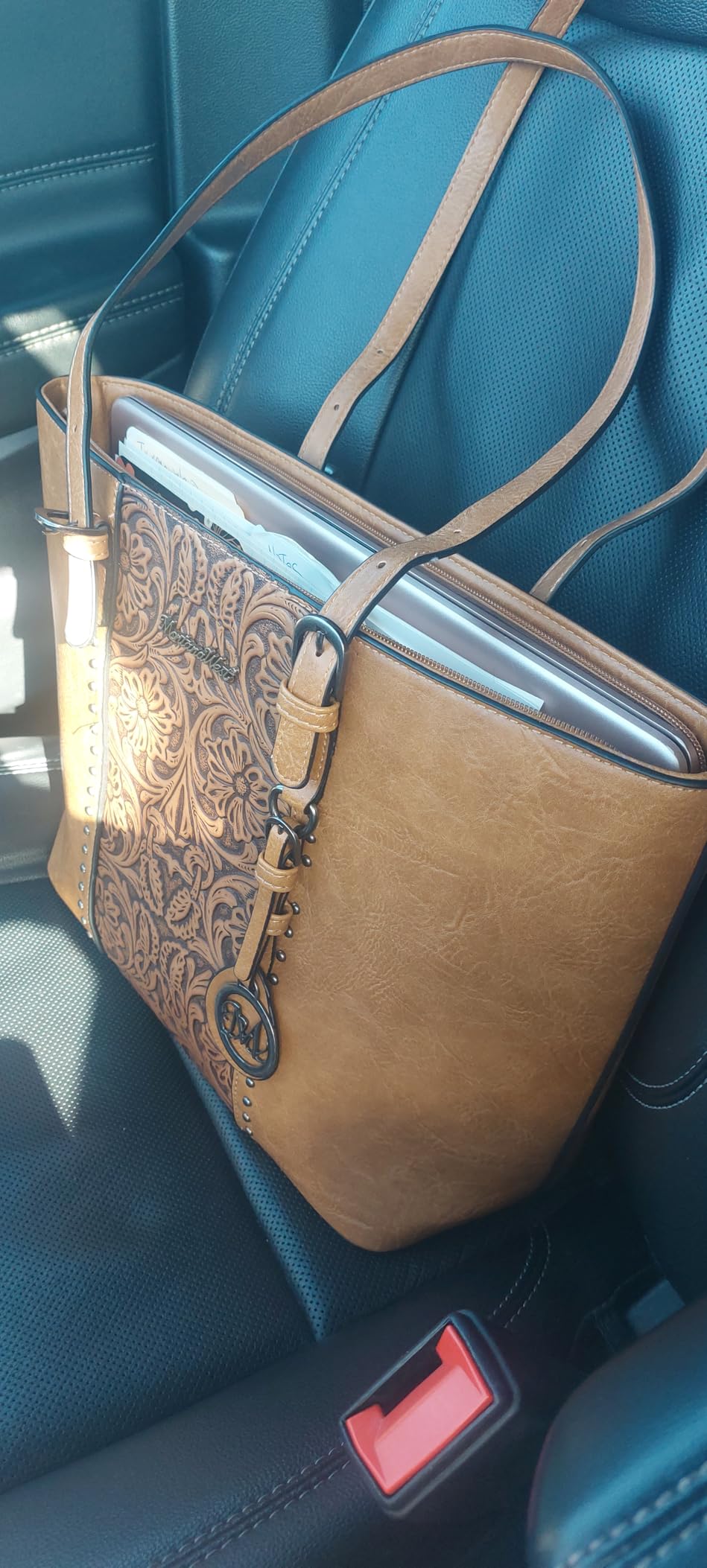 Montana West Tote Bag for Women Purse and Handbags Set Embossed Collection Purse 2Pcs Set customer photo 2