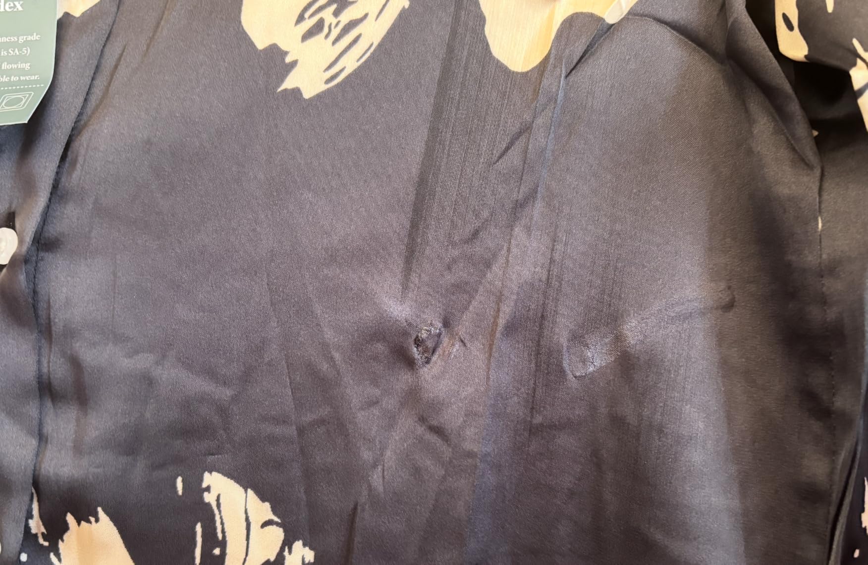 BBIBBI Wrinkle-Resistant Silky Women Printed Button Down Shirt Long Sleeve customer photo 2