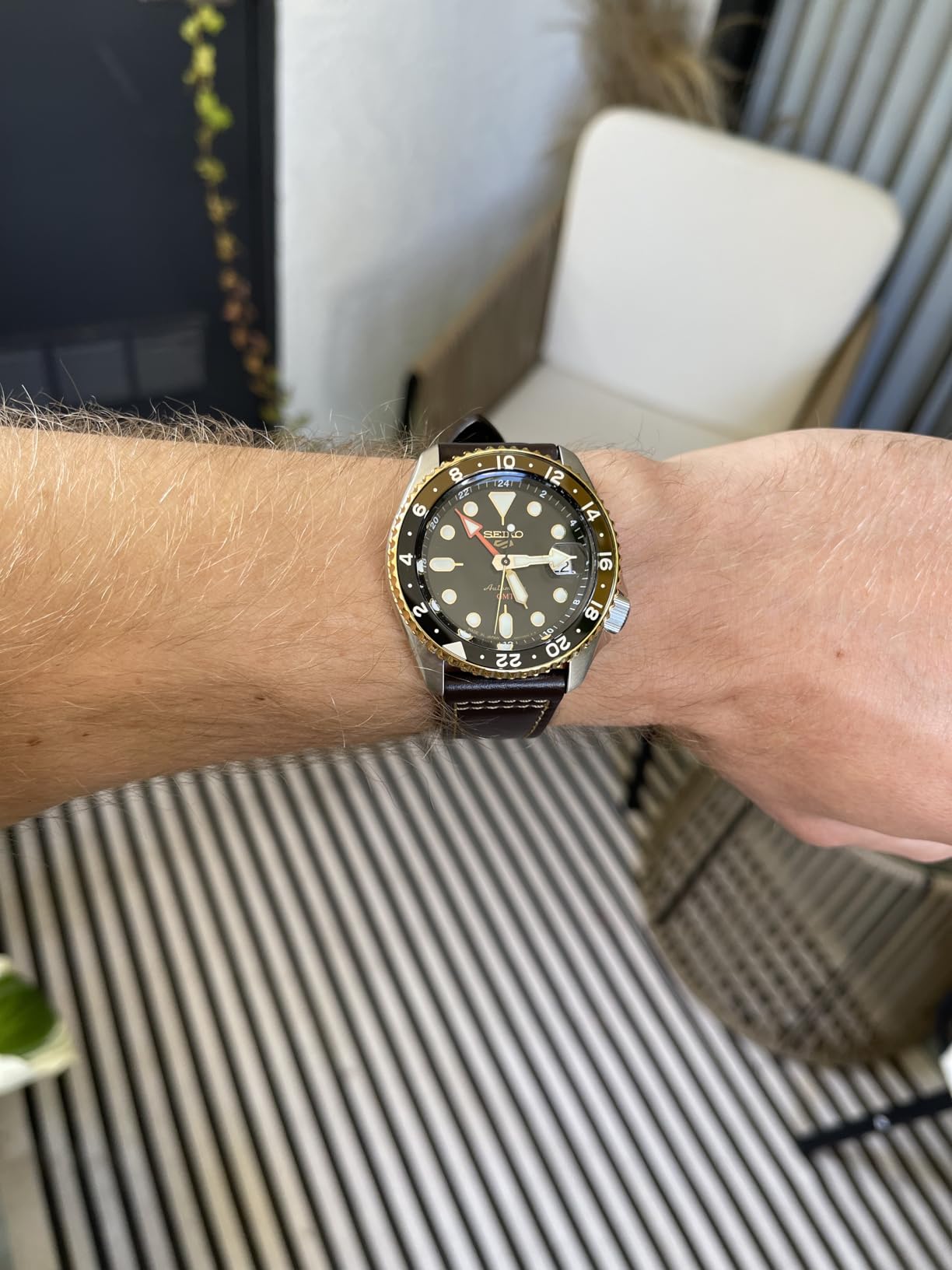 SEIKO 5 Sports SKX GMT Automatic Black Dial Men's Watch SSK036 customer photo 1