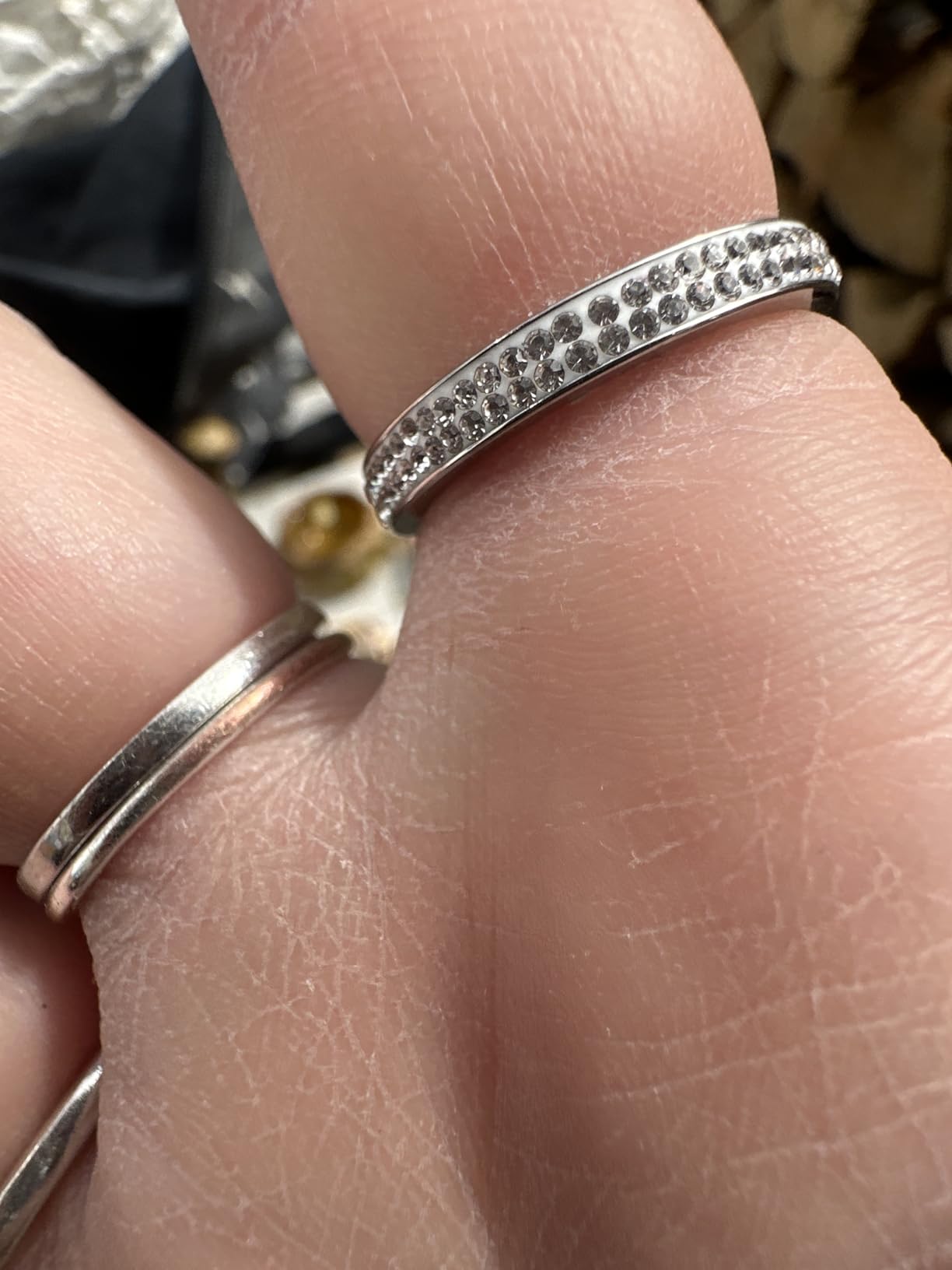 KOHOTA Gold Silver Birthstone Rings for Women Non Tarnish Dainty Rings customer photo 1