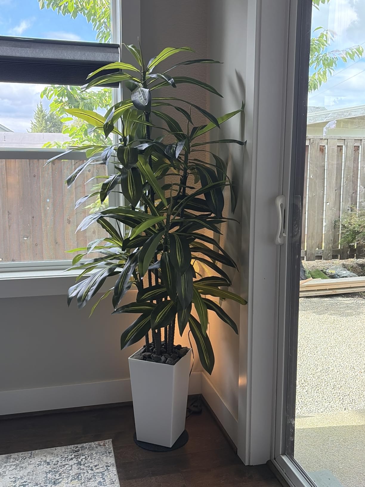 ASTIDY Artificial Plant 6FT Dracaena Fake Tree with Black Tall Planter | Faux Yucca Floor Plant in Pot, Artificial Silk Trees Indoor for Home Office Living Room Decor customer photo 2