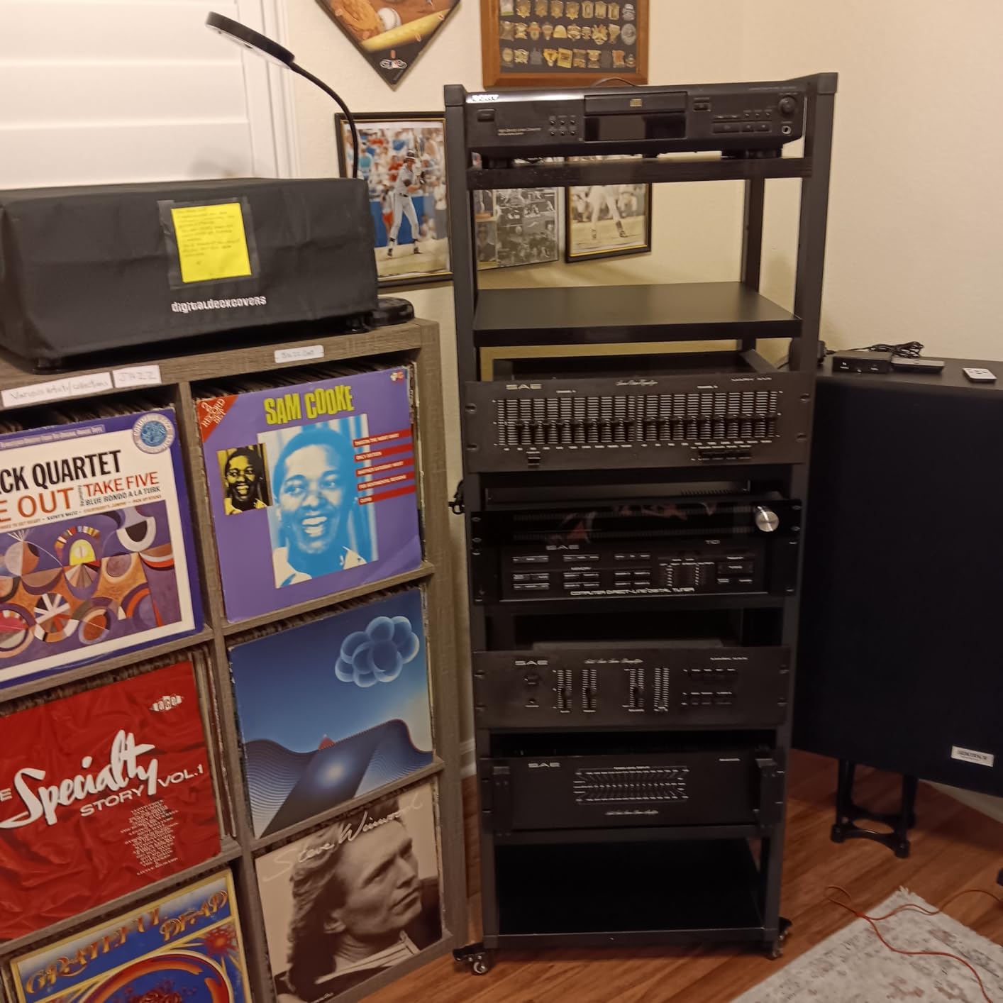 7-Tier Heavy Duty Audio Component Rack, Stereo Rack AV Media Stand Cabinet customer photo 1