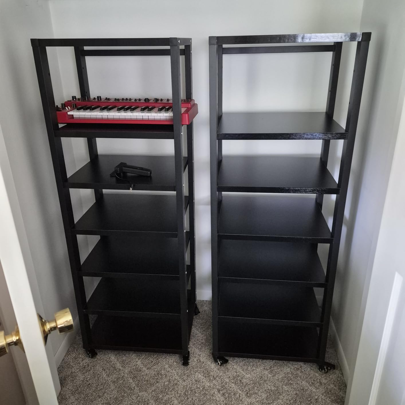 7-Tier Heavy Duty Audio Component Rack, Stereo Rack AV Media Stand Cabinet customer photo 2