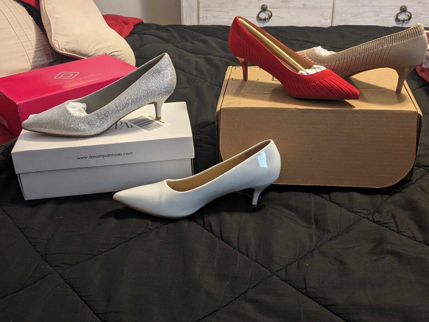 DREAM PAIRS Women's Pumps Kitten Pump Heel Shoes customer photo 1