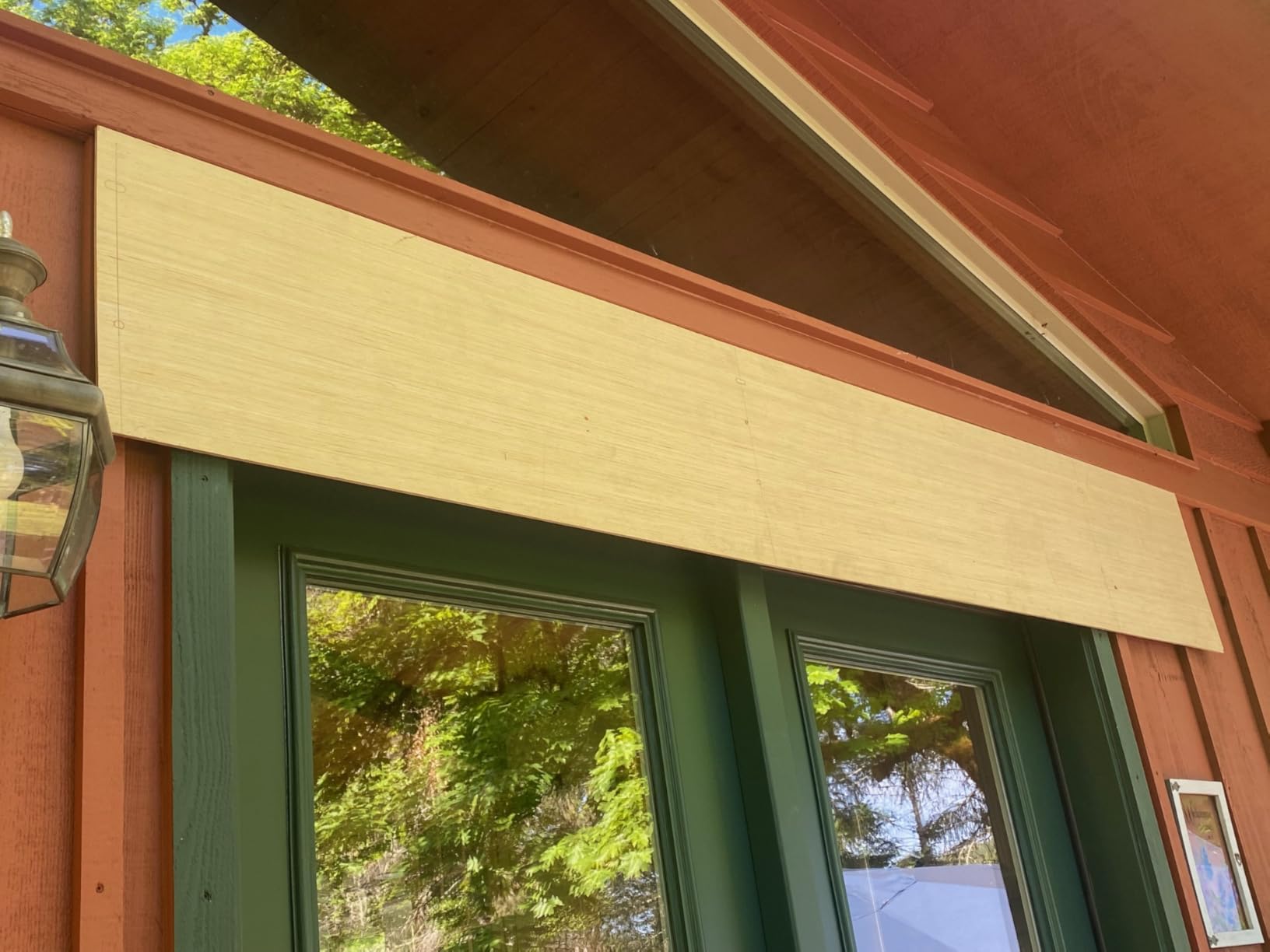 HIAPES Door Awnings Exterior, Awning for Door Entrance | Polycarbonate Window Awnings Exterior for Front Door, Porch and Patio, UV, Rain and Snow Protection customer photo 1