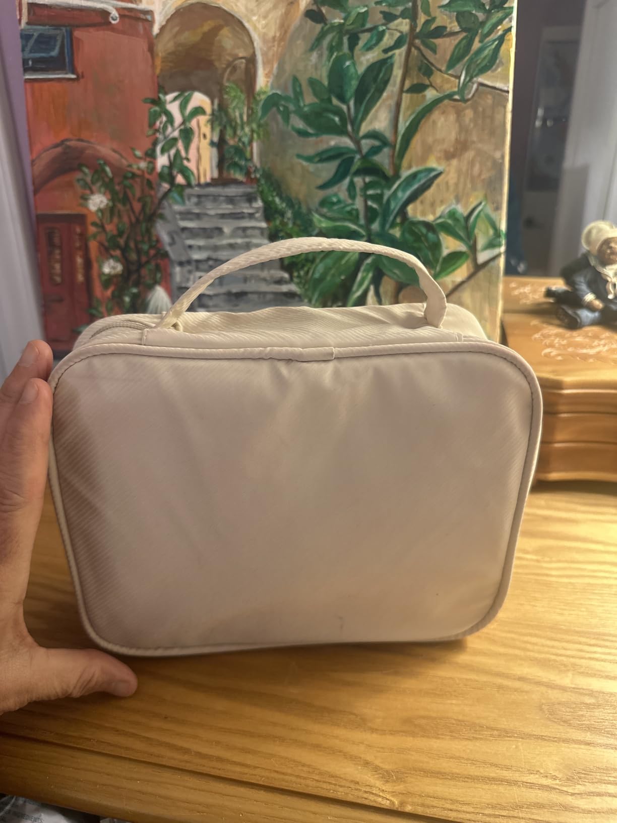 LingLingo Travel Jewelry Organizer Case, Jewelry Bags for Traveling, Jewelry Binder with 24 Pcs Clear Zipper Velvet Pouches, Beige customer photo 1