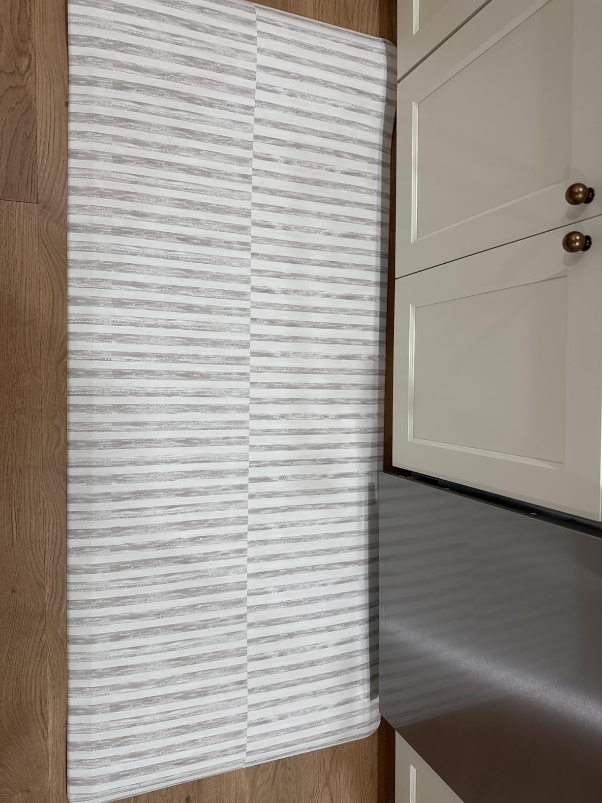 House of Noa Nama Standing Mat - Anti-Fatigue Kitchen Mats for Floor, Cushioned & Non-Slip Kitchen Comfort Mat for Standing, Thick Foam Anti-Fatigue Mat for Kitchen & Workspaces, Emile Latte 22