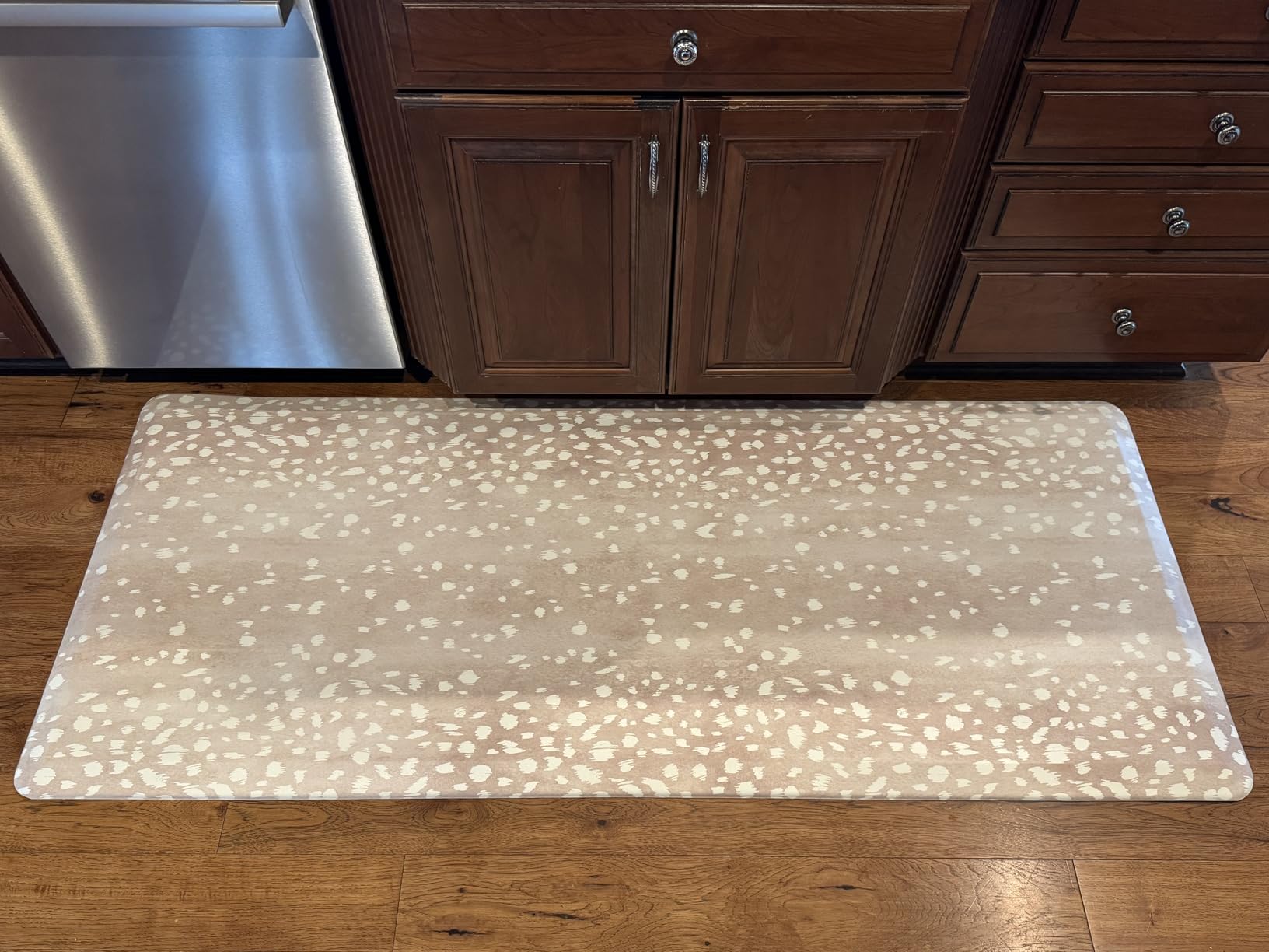House of Noa Nama Standing Mat - Anti-Fatigue Kitchen Mats for Floor, Cushioned & Non-Slip Kitchen Comfort Mat for Standing, Thick Foam Anti-Fatigue Mat for Kitchen & Workspaces, Emile Latte 22