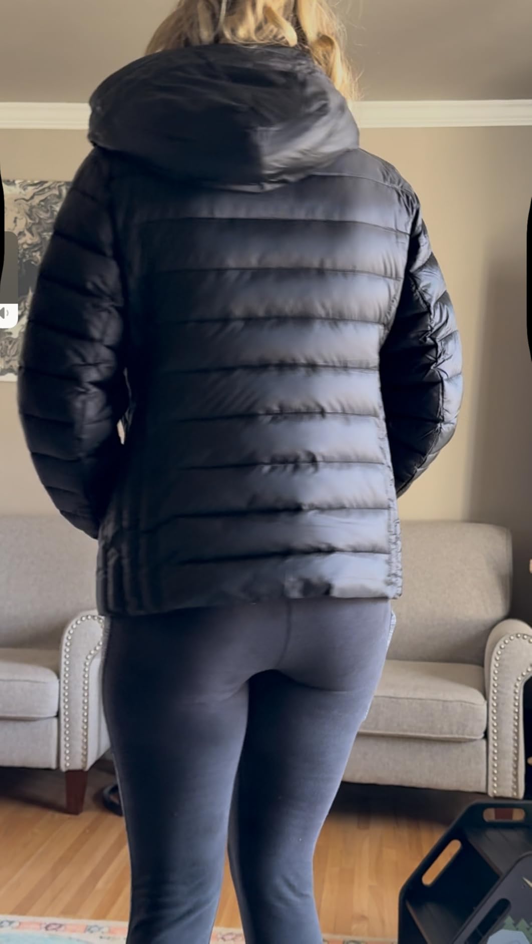 Michael Kors Women's Packable Puffer Jacket, Lightweight Down Alternative customer photo 1