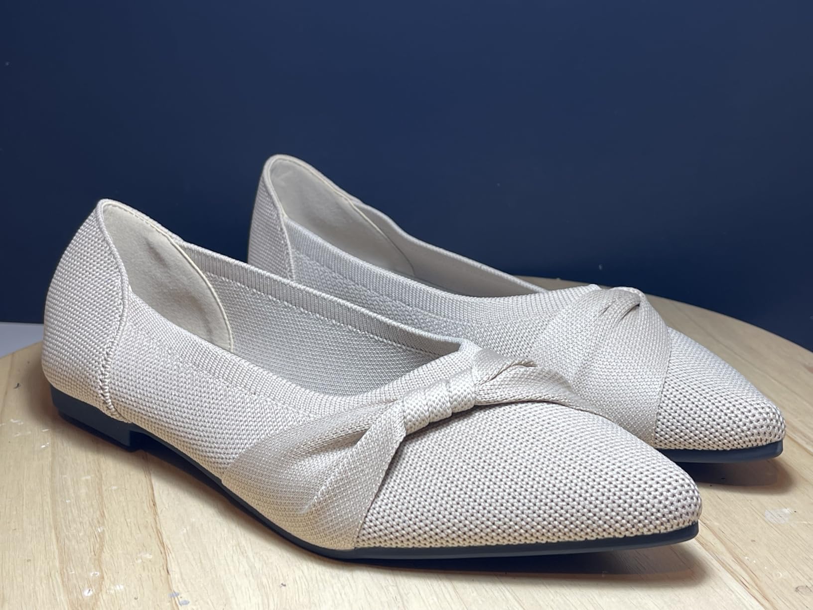 HIULYCENCE Pointed Toe Flats for Women Ballet Flats customer photo 1