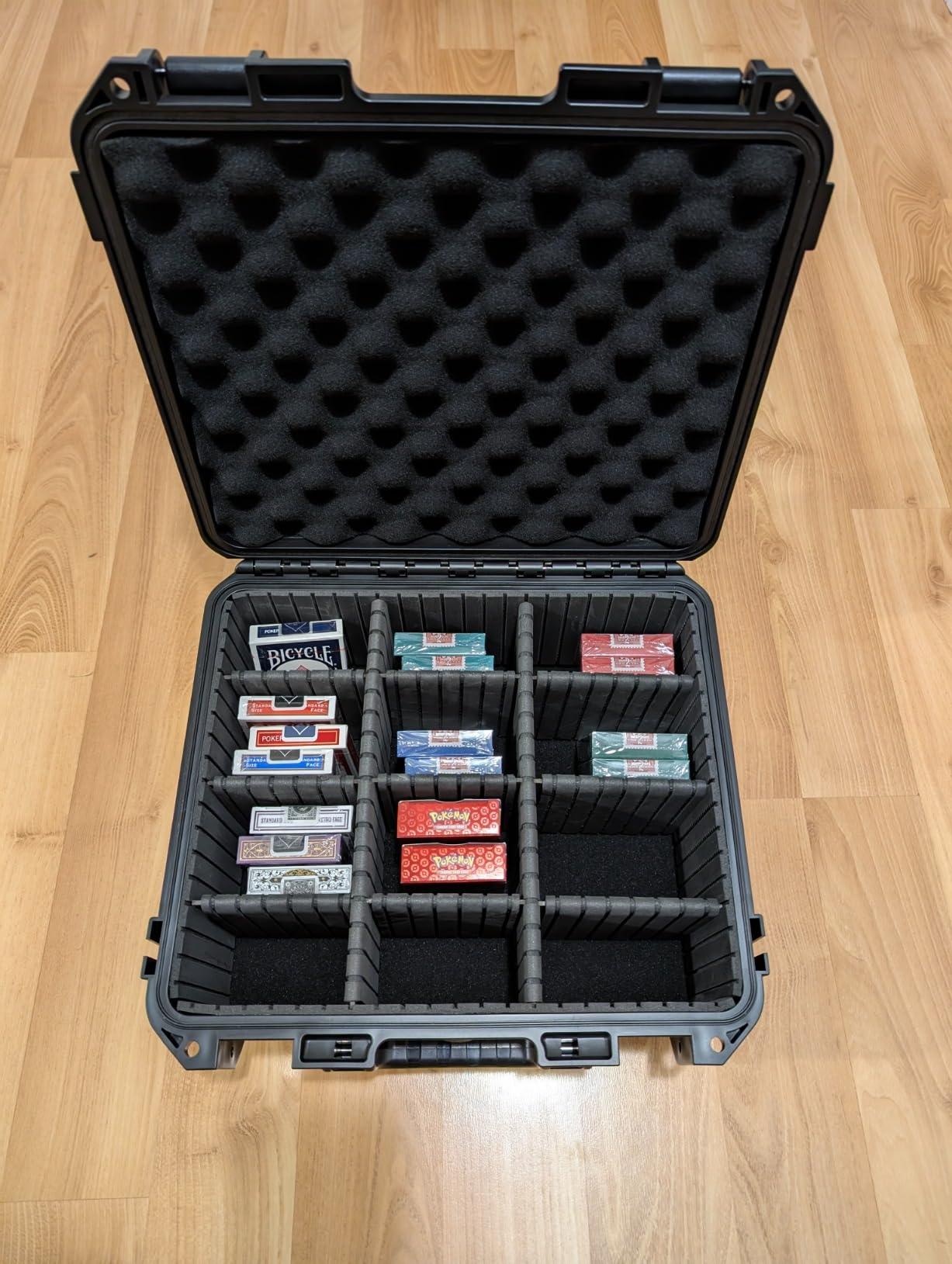 Graded Card Case Storage Box: Trading Card Storage Box with 9 Dividers | Waterproof Hard Slab Case for Toploader PSA BGS SGC Sports Baseball Football Basketball Magnetic, Holds 600+ Top Loaders customer photo 1