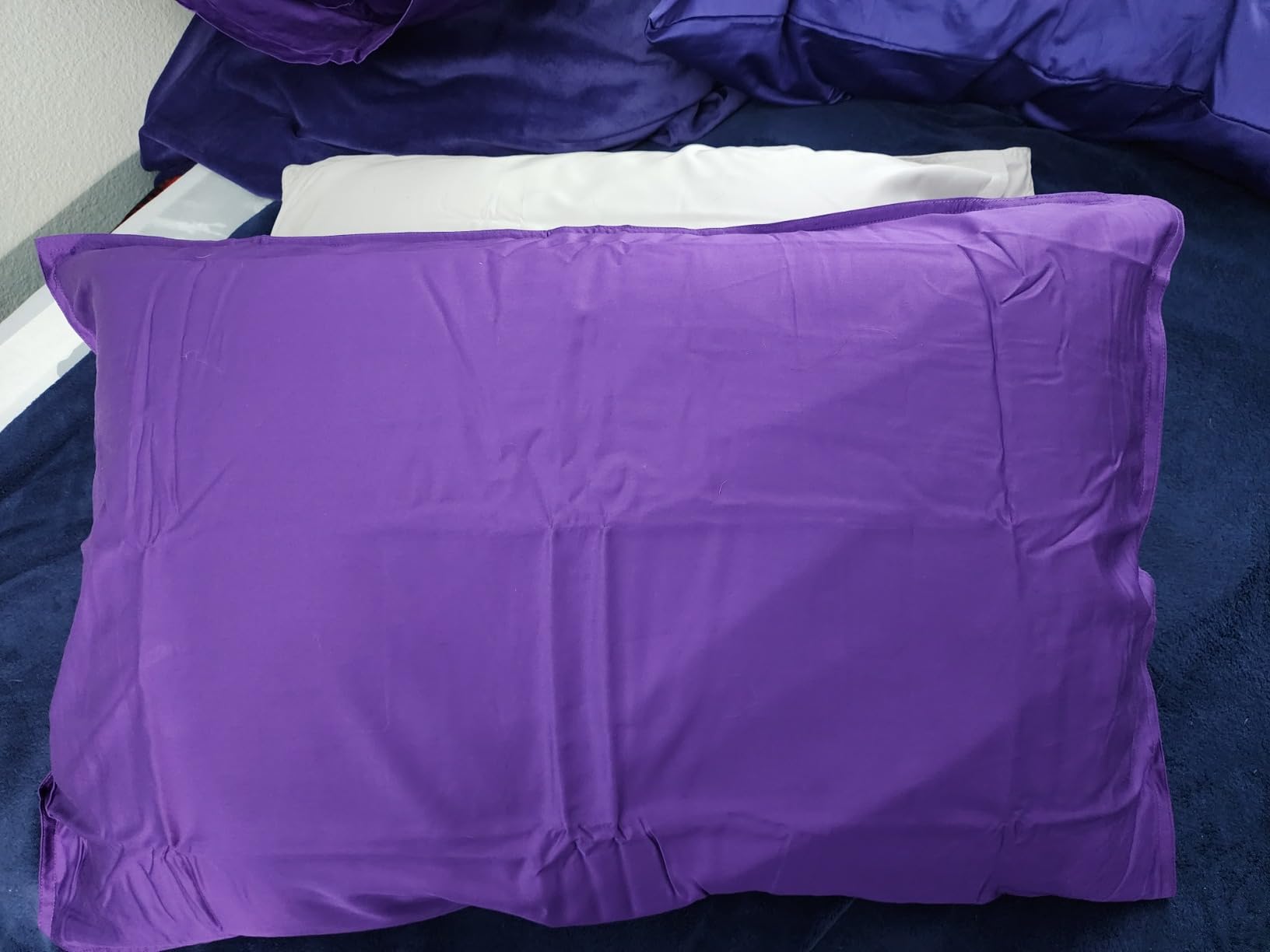 Queen Pillowcases by Pure Bamboo, Genuine 100% Organic Viscose Derived from Bamboo, Luxuriously Soft & Cooling, Double Stitching, Envelope Closure (2 Queen Pillowcases, Birch) customer photo 2