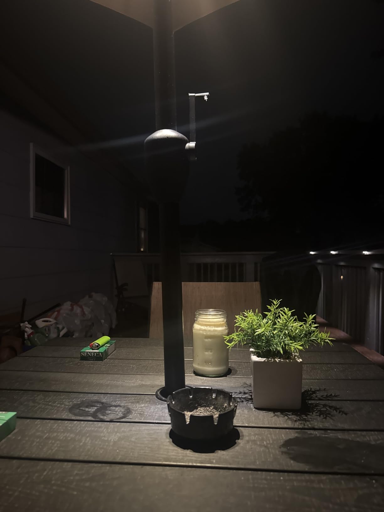 Patio Umbrella Light with Remote Control, Rechargeable Cordless LED Edison Bulbs Pole Light with 10 Brightness Levels for Garden, Patio, Backyard, Camping or BBQ - Brown (1 Pack) customer photo 2